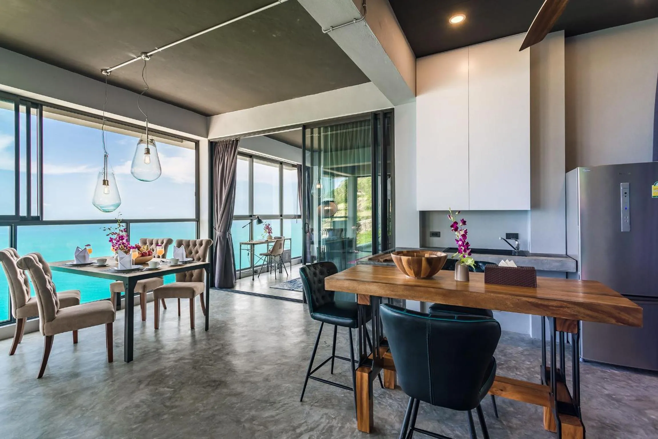Dining area in Sky Dream Villa Award Winning Sea View Villa