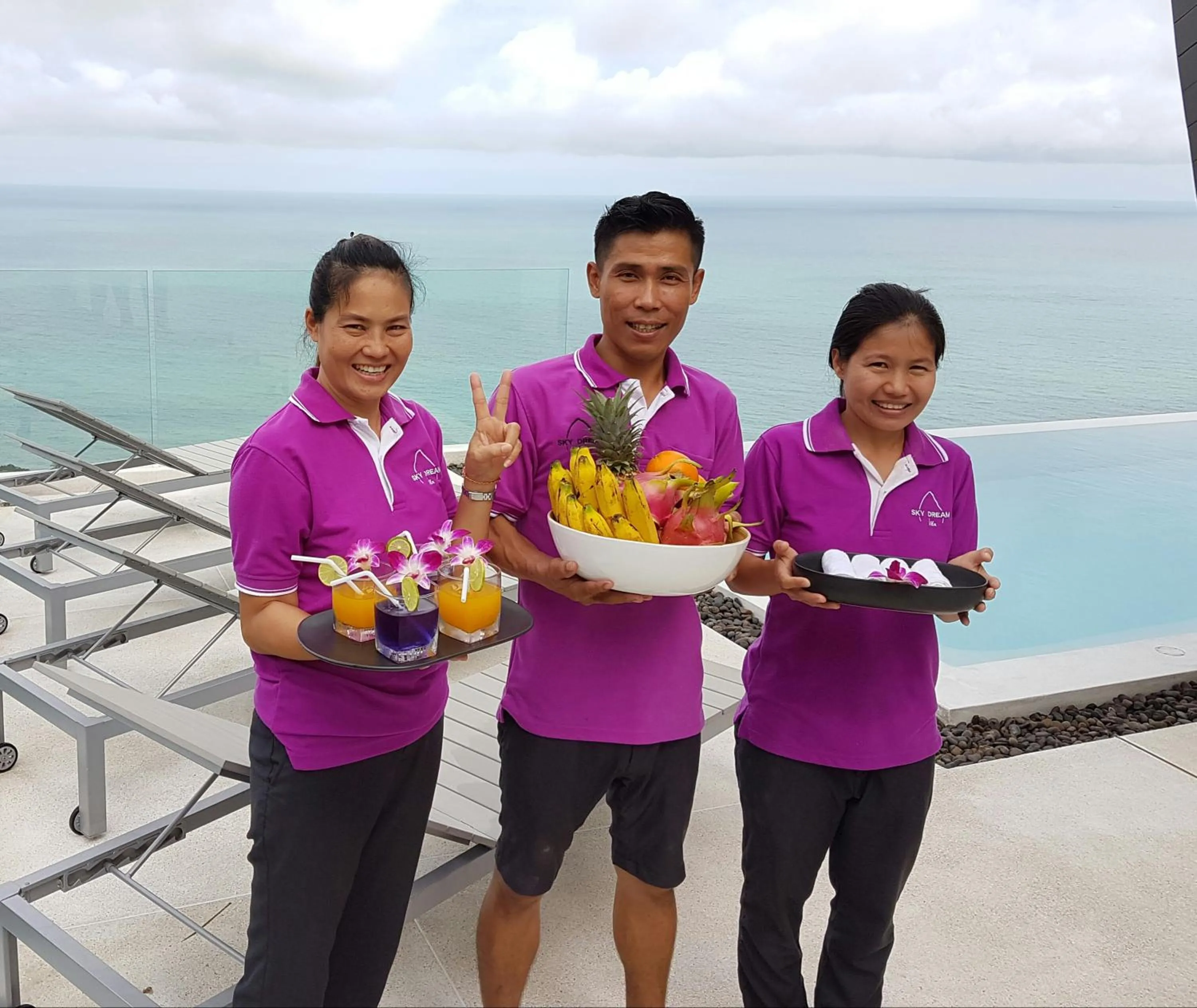 People in Sky Dream Villa Award Winning Sea View Villa