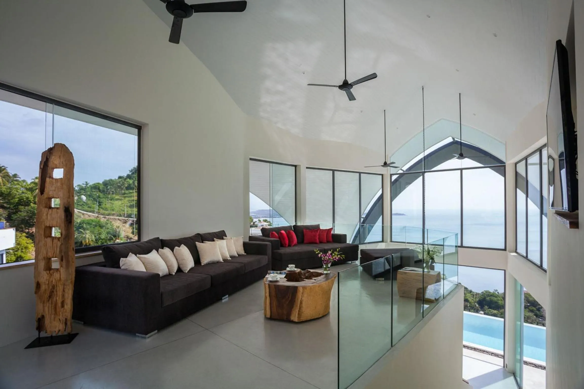 TV and multimedia in Sky Dream Villa Award Winning Sea View Villa