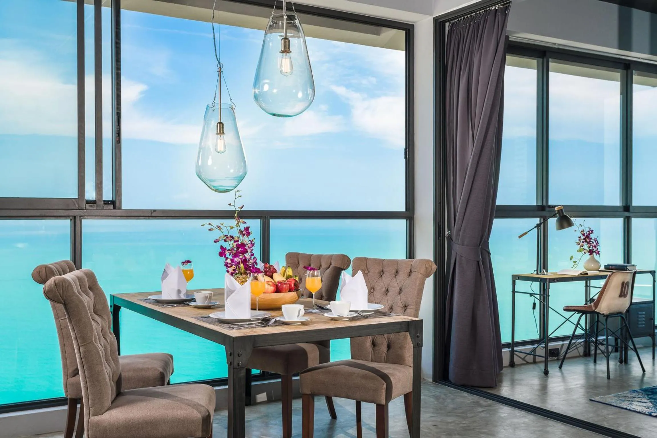 Dining area in Sky Dream Villa Award Winning Sea View Villa