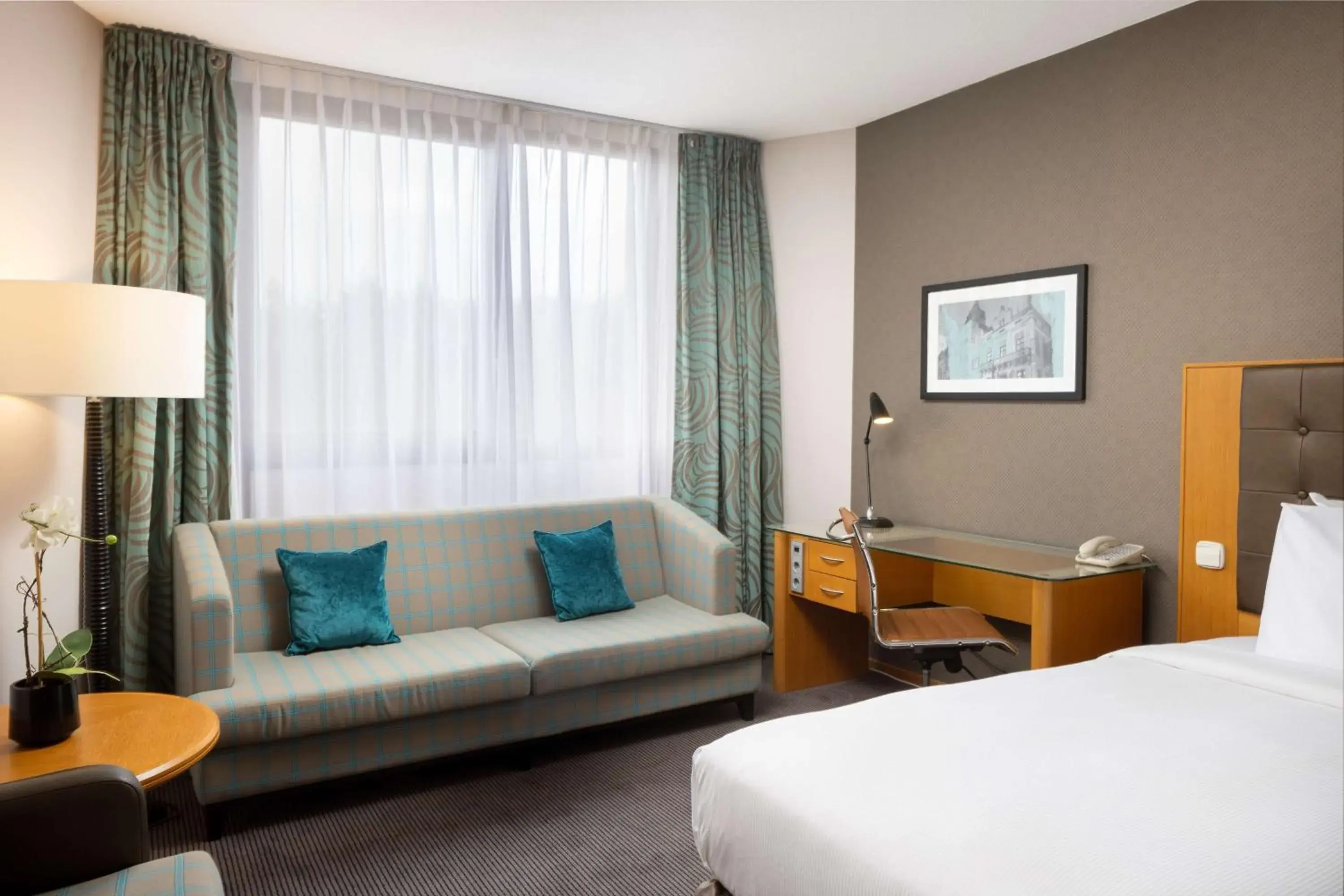 Living room, Bed in DoubleTree by Hilton Luxembourg Living room, Bed in DoubleTree by Hilton Luxembourg