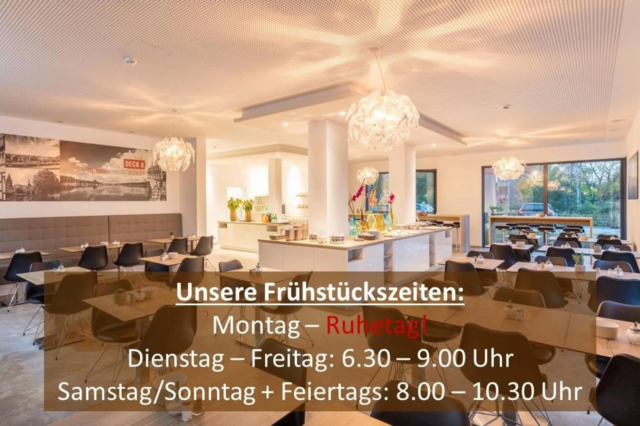 Breakfast in DECK 8 DESIGNHOTEL.SOEST