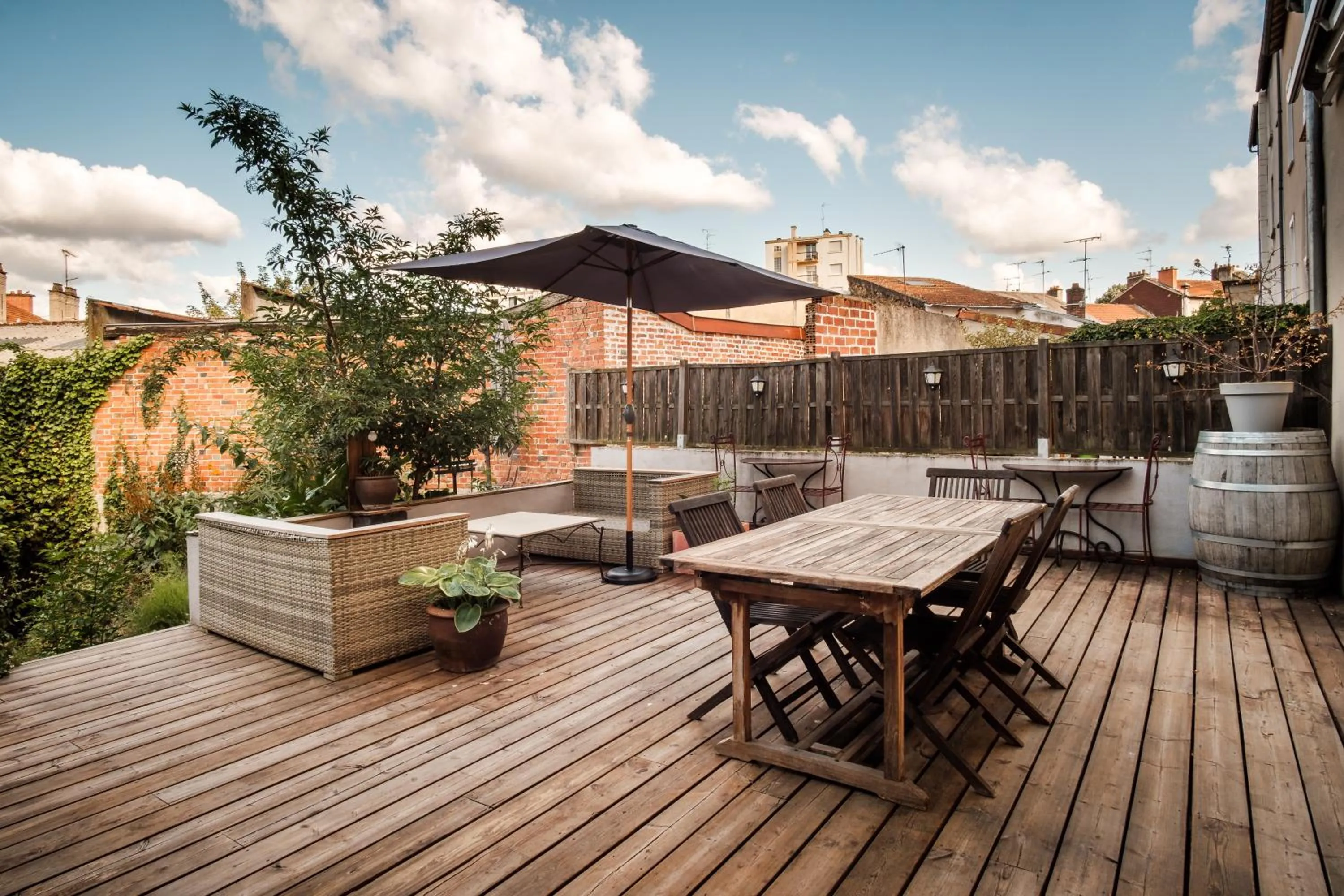 Patio in Dupain & Dubeurre Appart'hôtel - Parking en supp