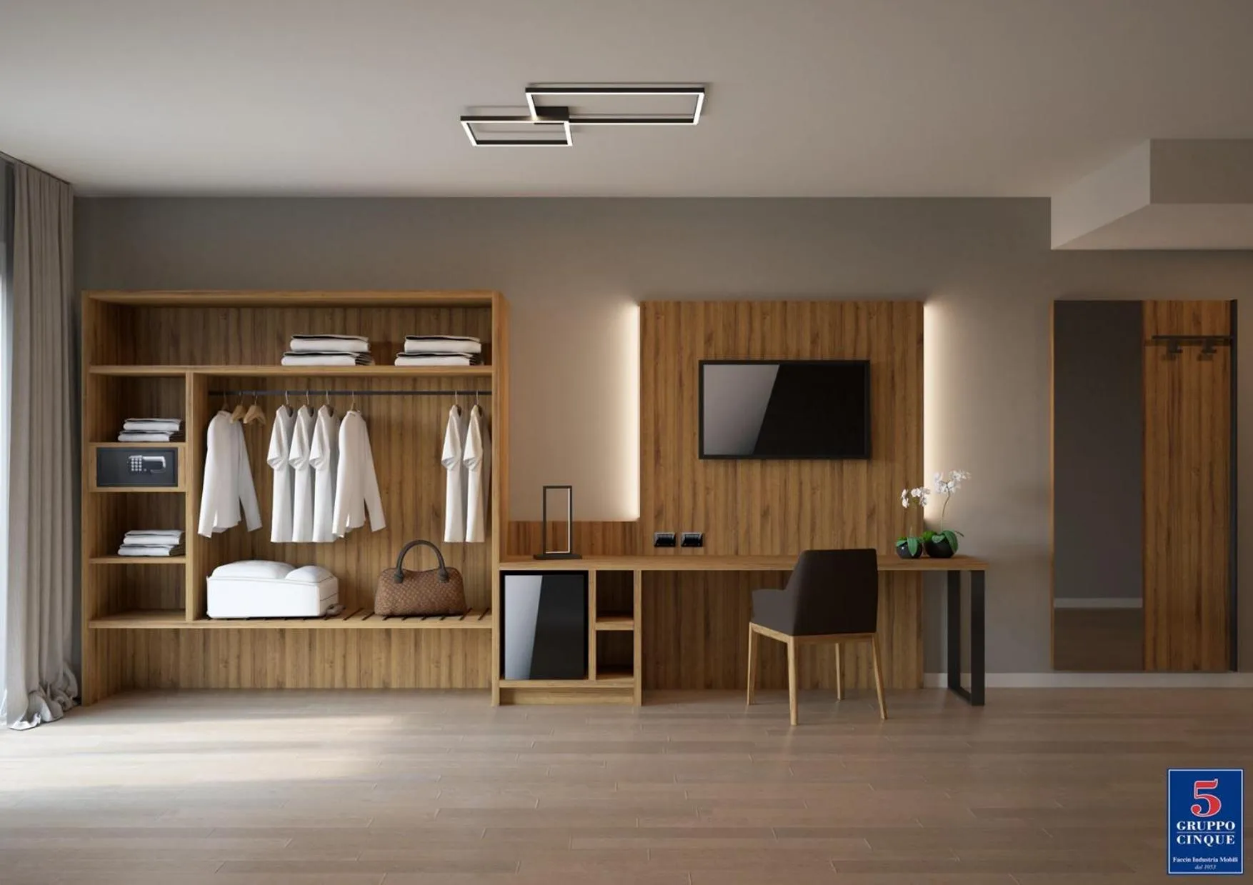 Bedroom in Threeland Hotel