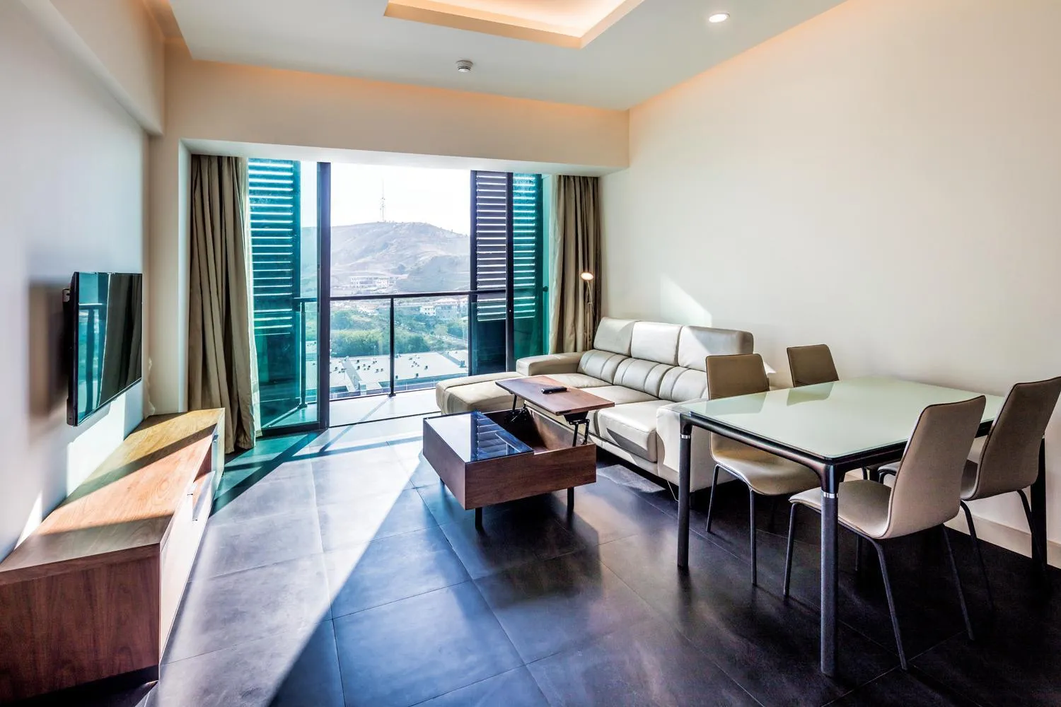 Communal lounge/ TV room in The Stanley Hotel & Suites