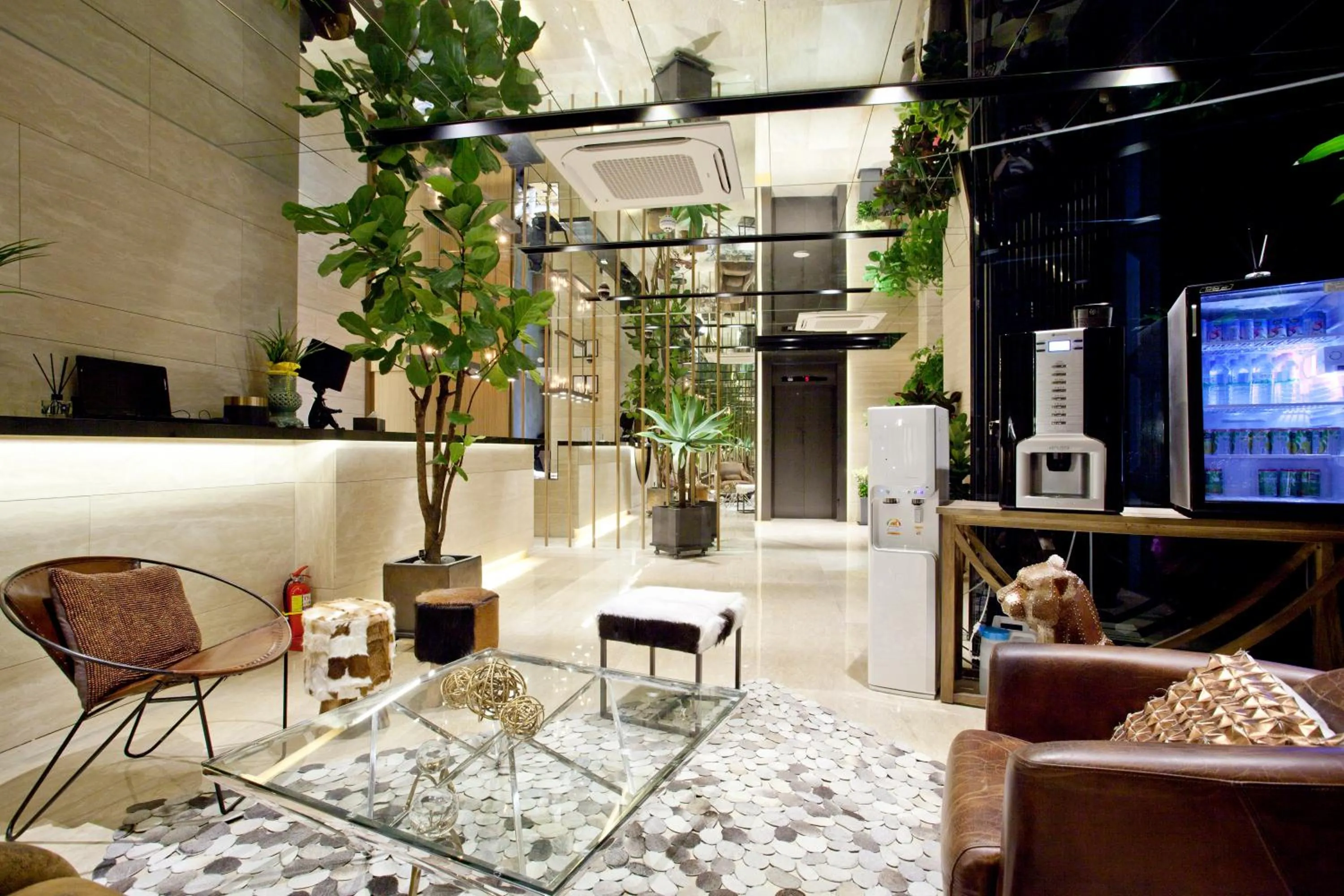 Lobby or reception in Hotel Forestar