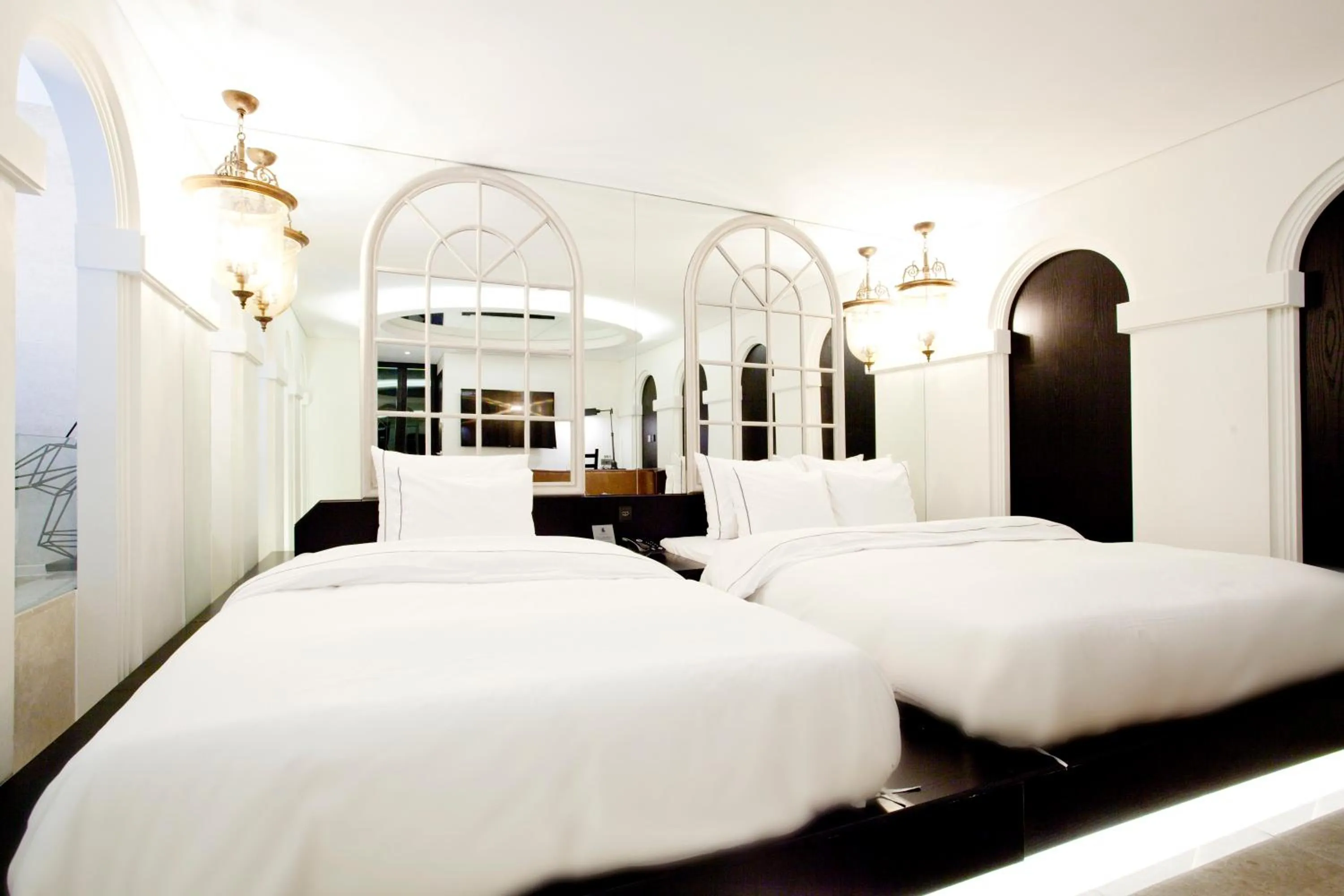 Decorative detail, Bed in Hotel Forestar