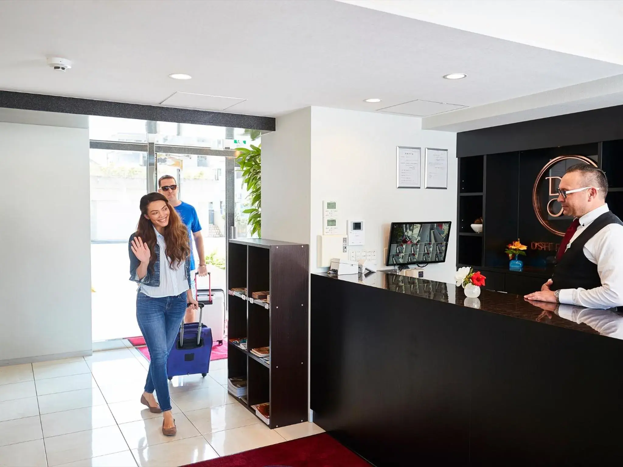 Lobby or reception in Beach Front Tower Mihama by DSH Lobby or reception in Beach Front Tower Mihama by DSH