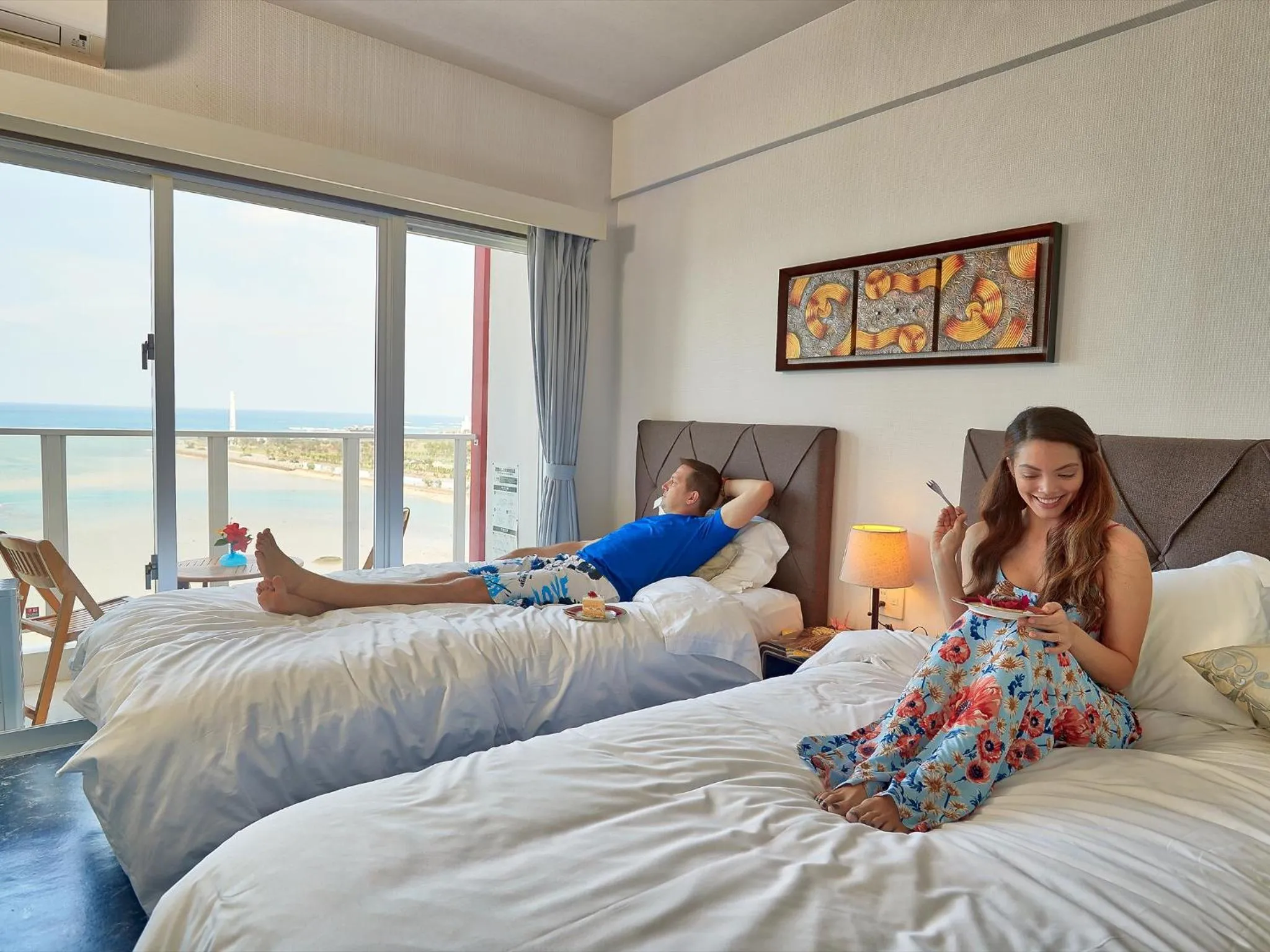 Photo of the whole room, Bed in Beach Front Tower Mihama by DSH