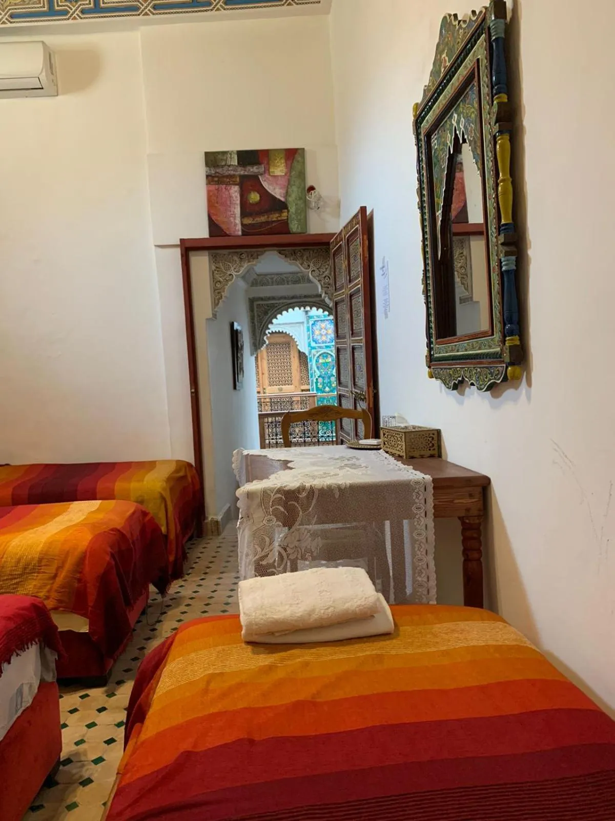 Bed in Riad Ouliya