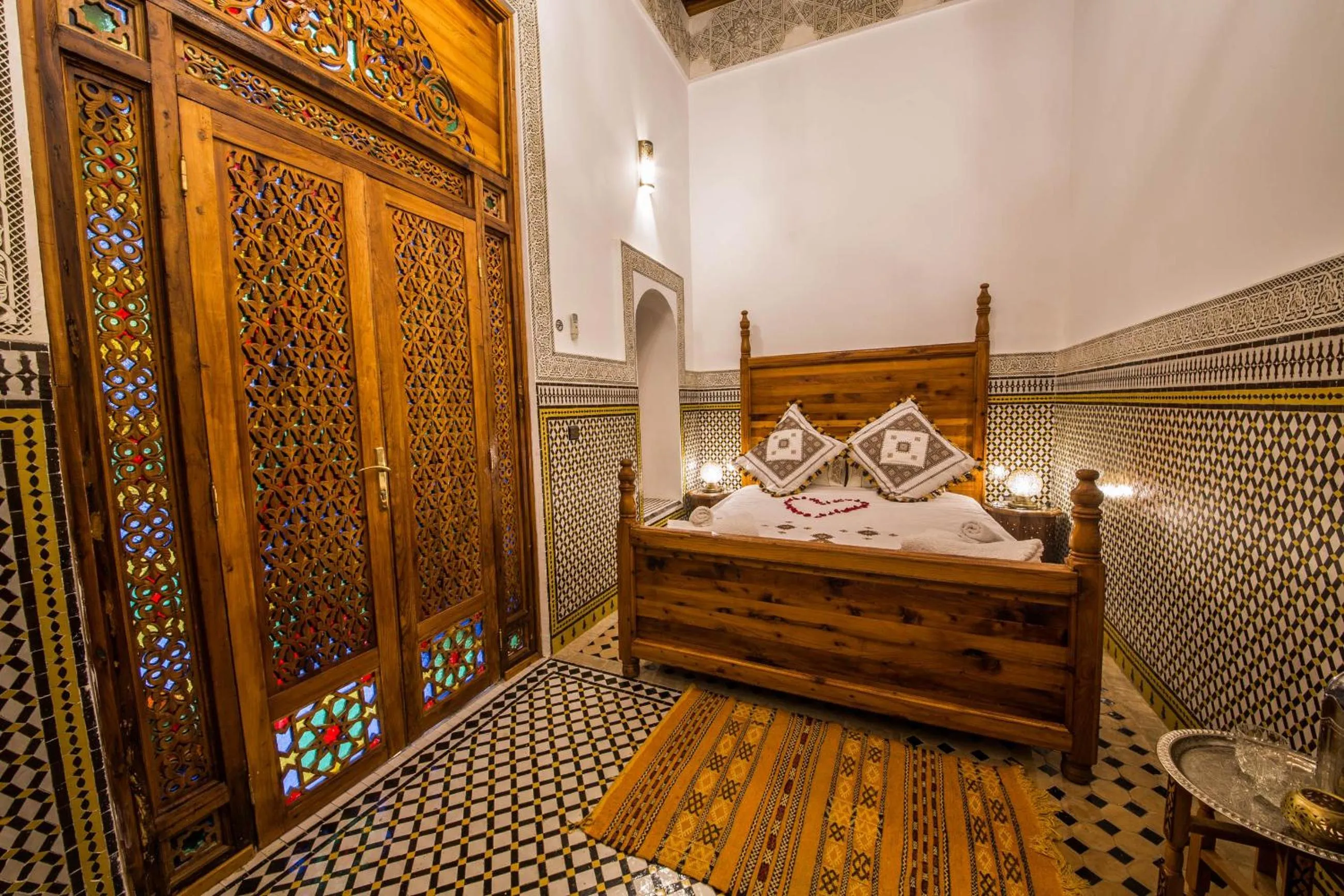 Bed in Riad Ouliya