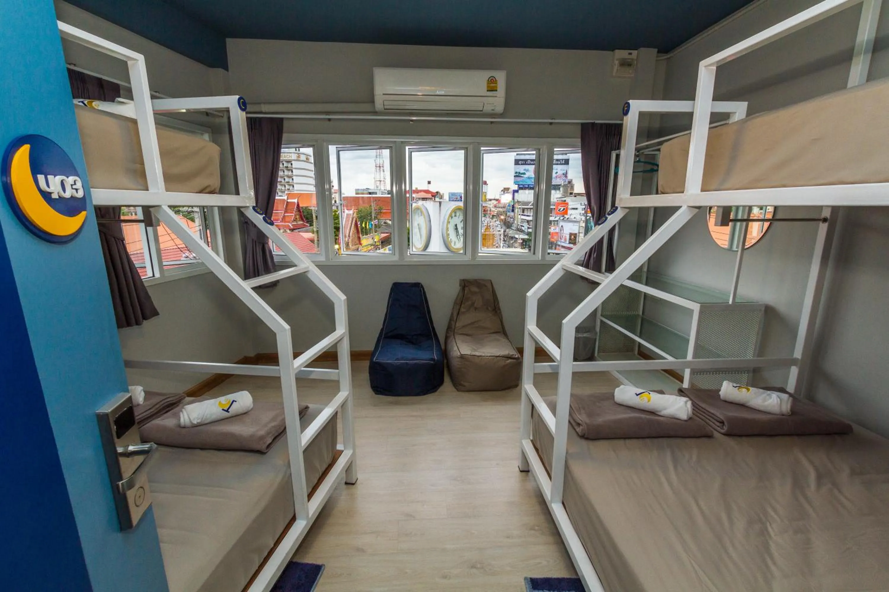 City view, Bed in The Moon Hostel Huahin