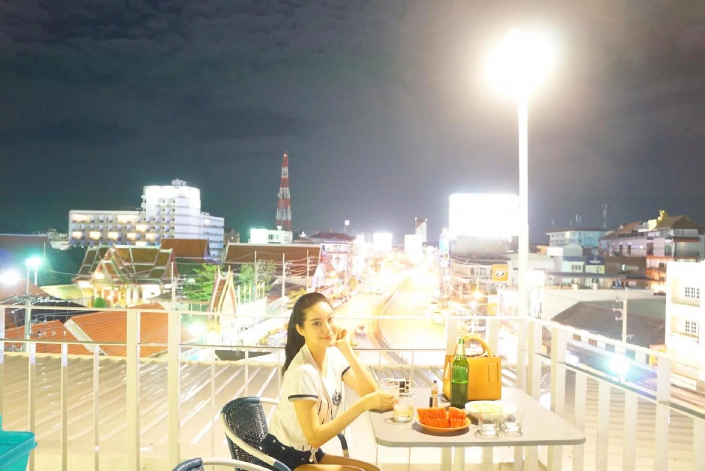 On site in The Moon Hostel Huahin