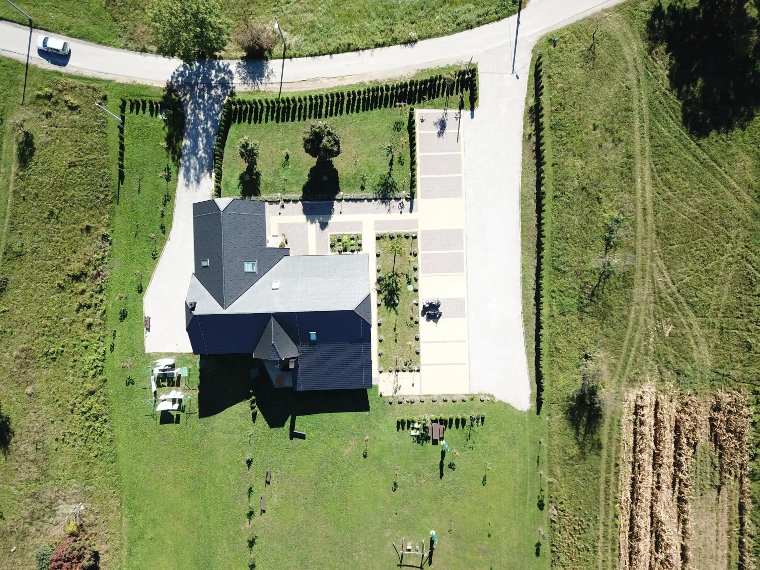 Bird's eye view in Villa Stone