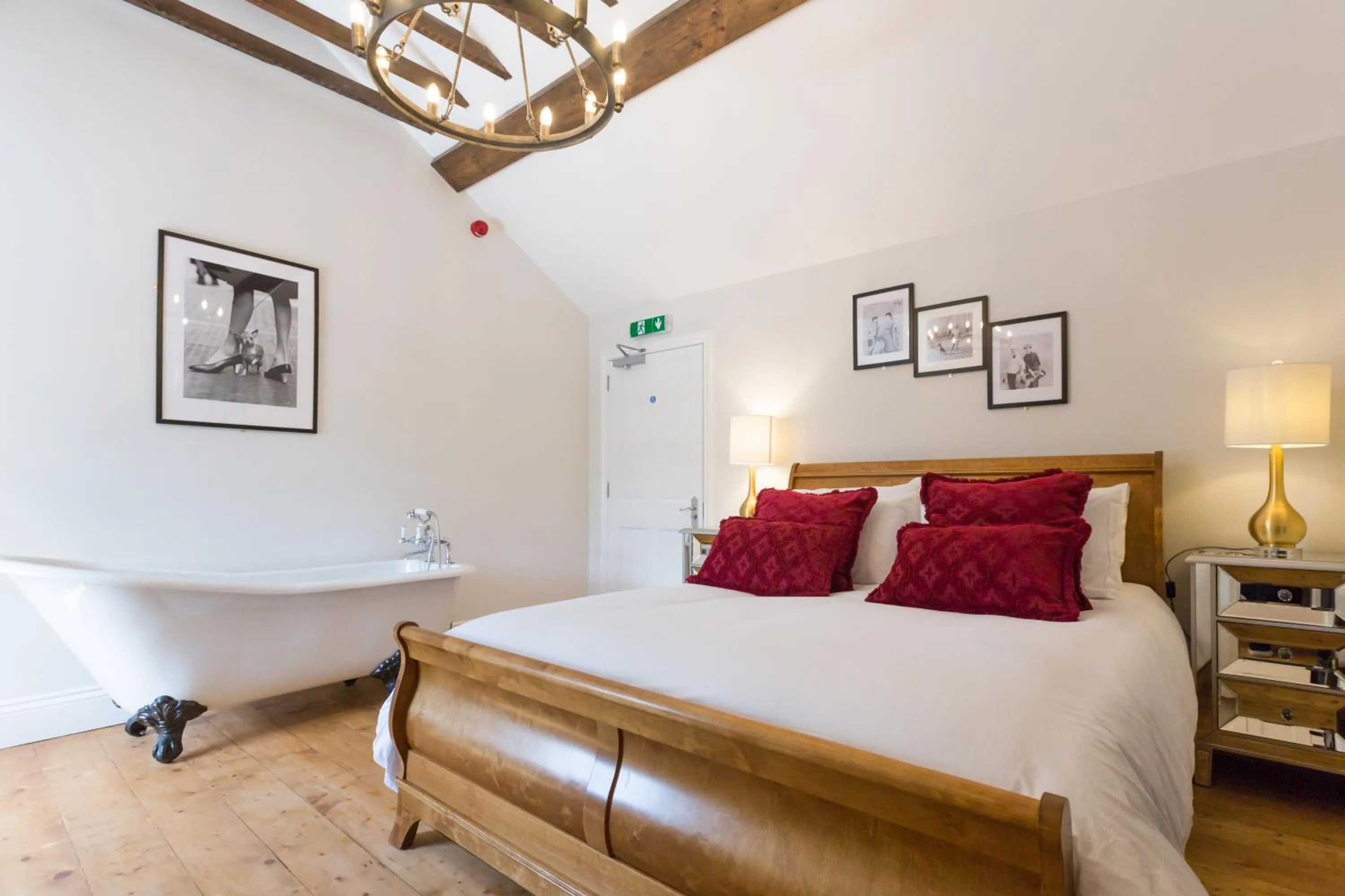 Bed in The Dog & Gun Inn