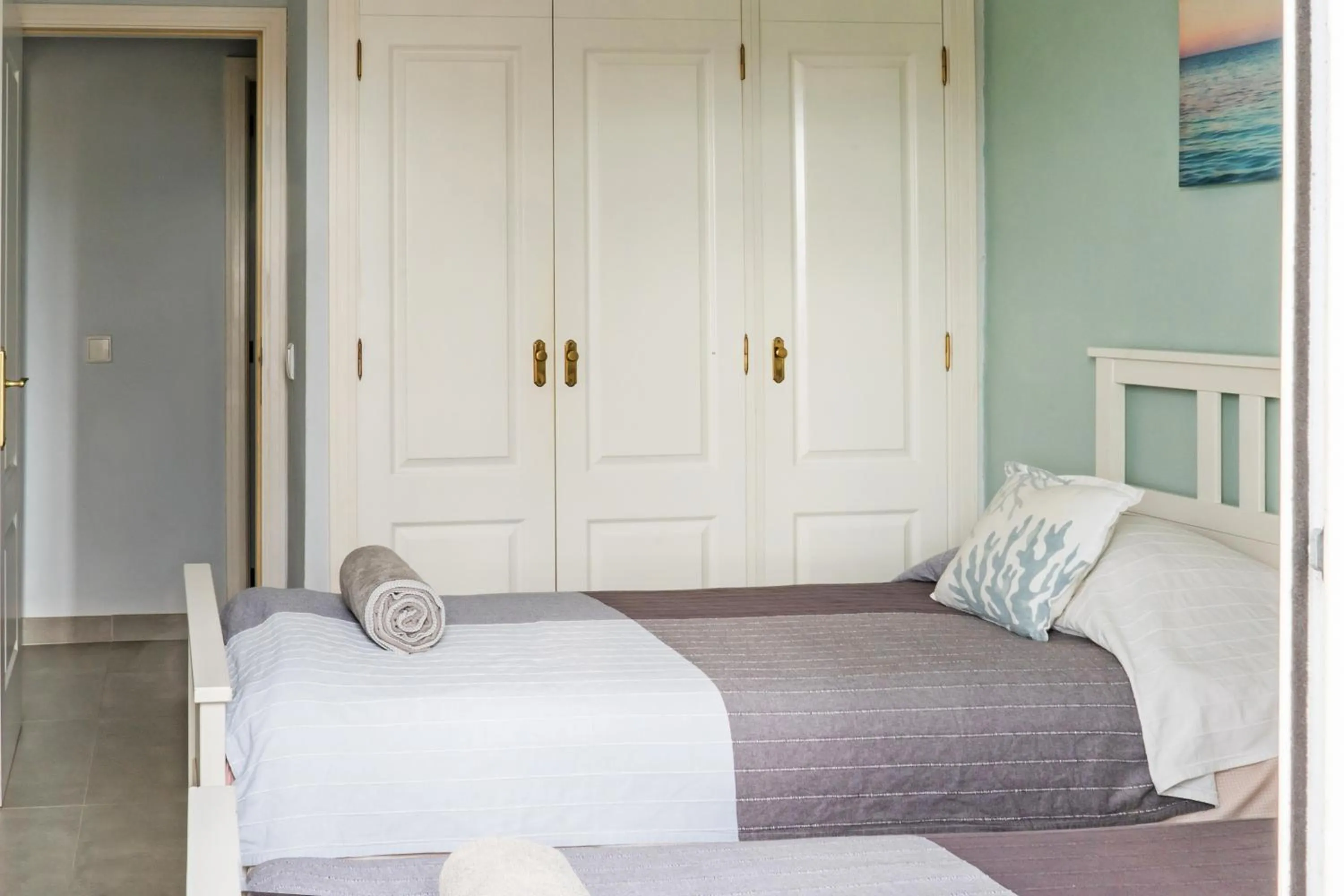 Bed in El Veril del Duque Apartment