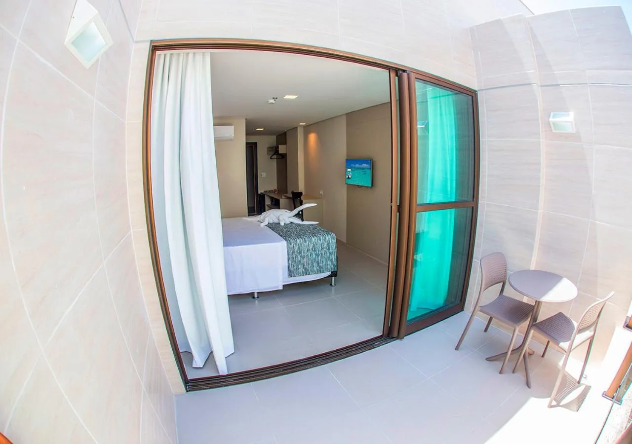 Balcony/Terrace, Bed in Acqua Suítes Maceió