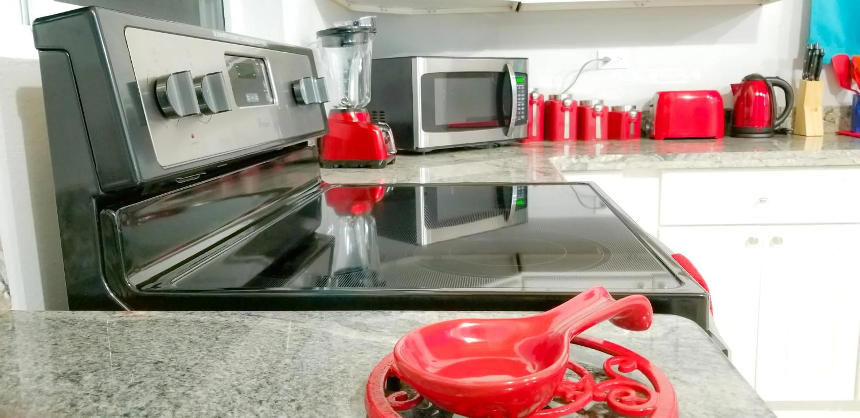 Kitchen or kitchenette in New Kingston Guest Apartments @ Donhead