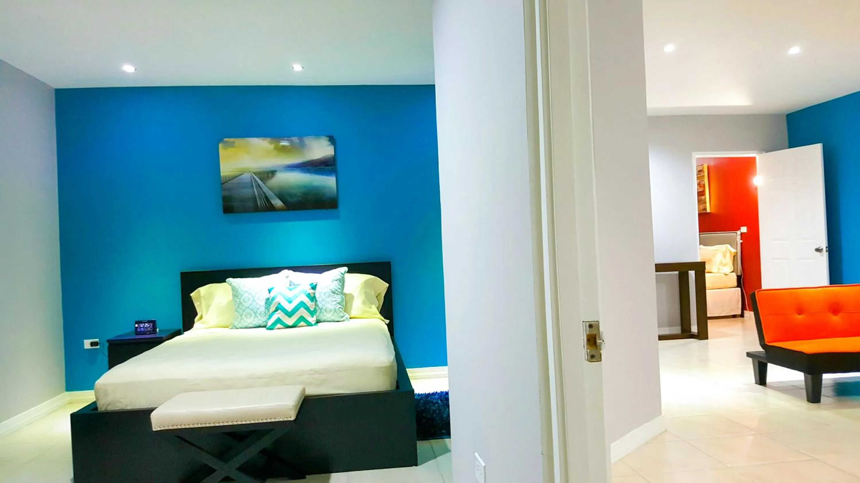 Bedroom, Bed in New Kingston Guest Apartments @ Donhead