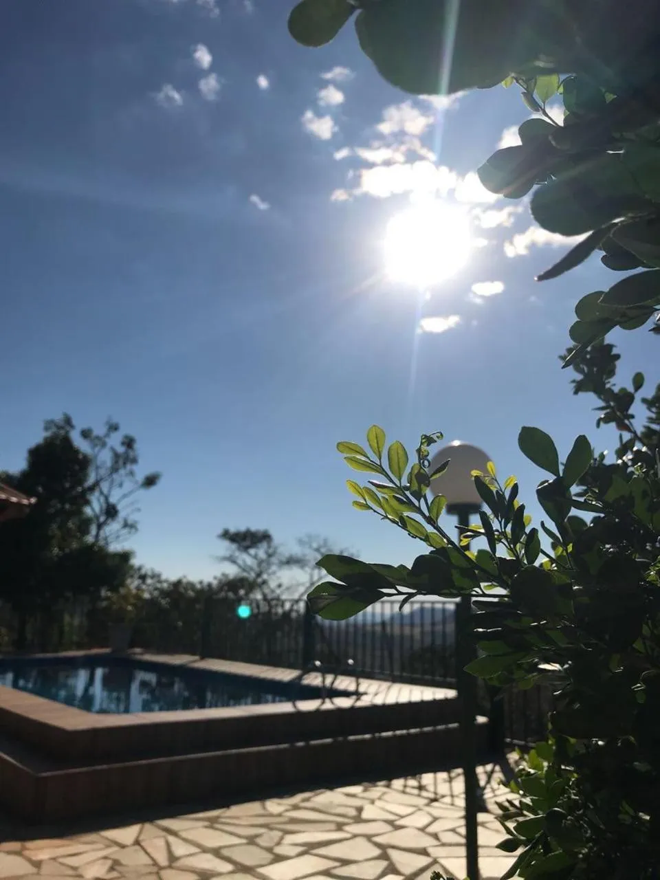 Pool view in Pousada Recanto das Pedras São Leopoldo