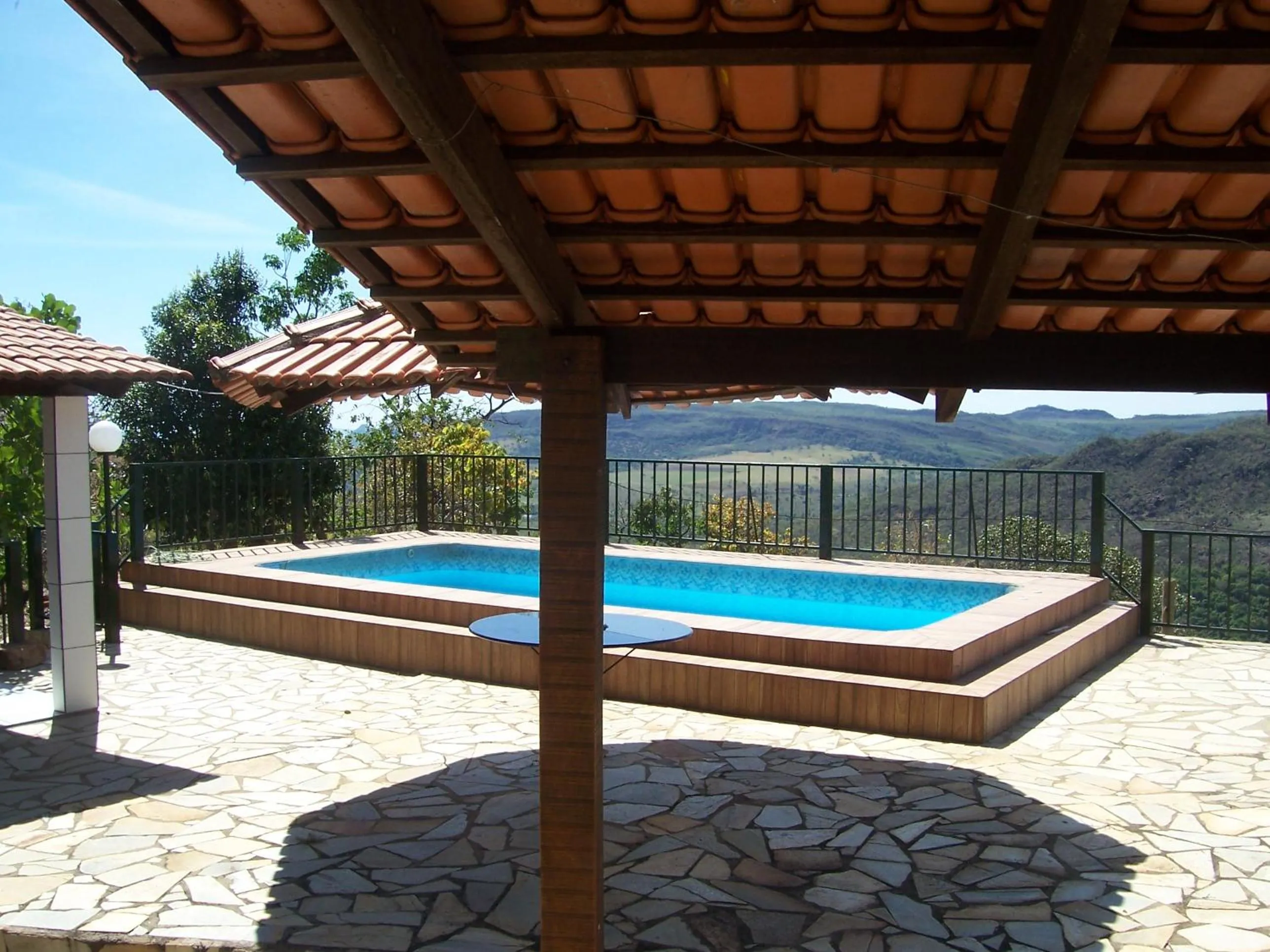 Pool view in Pousada Recanto das Pedras São Leopoldo