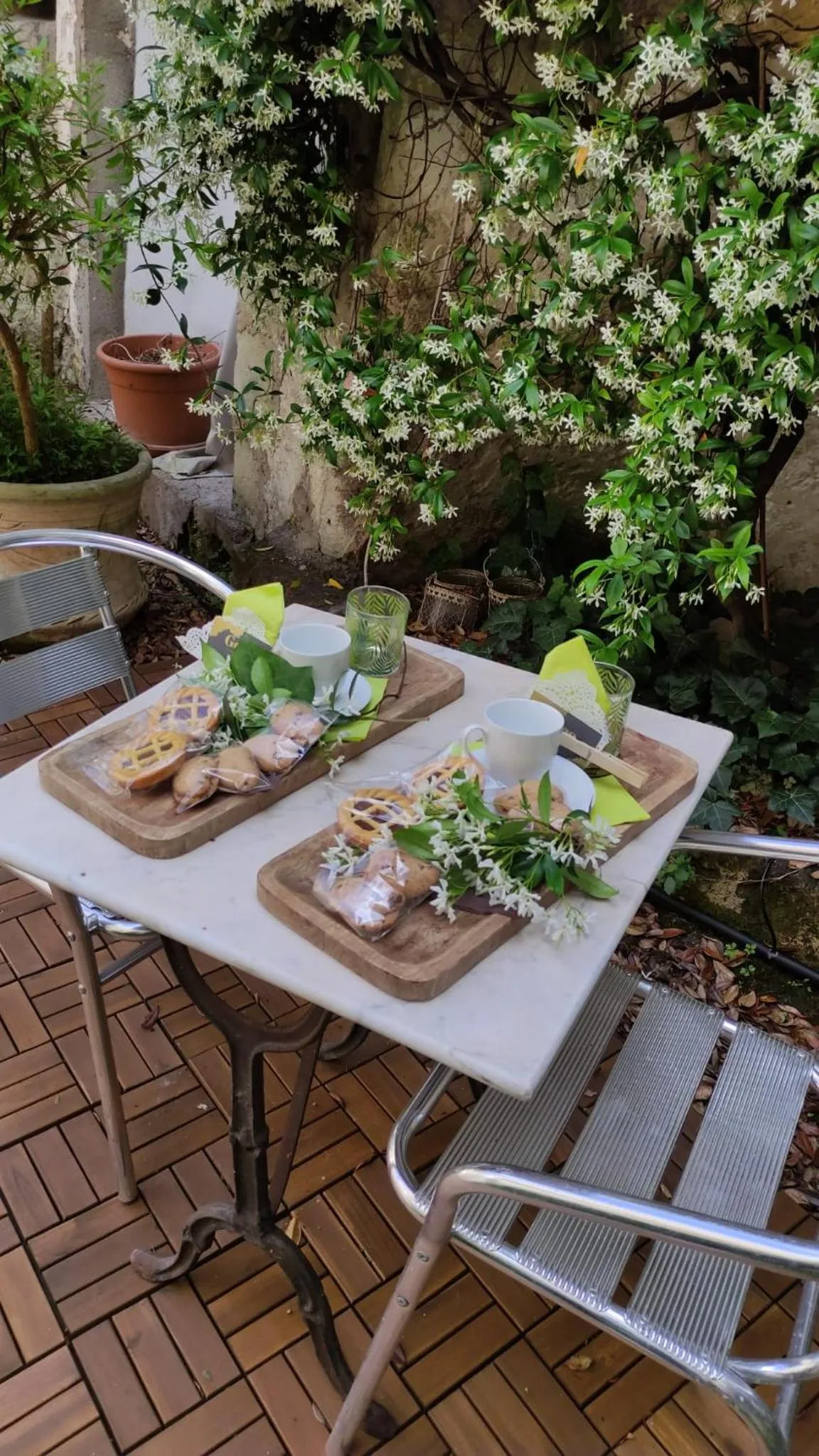 Garden view in Il Geco