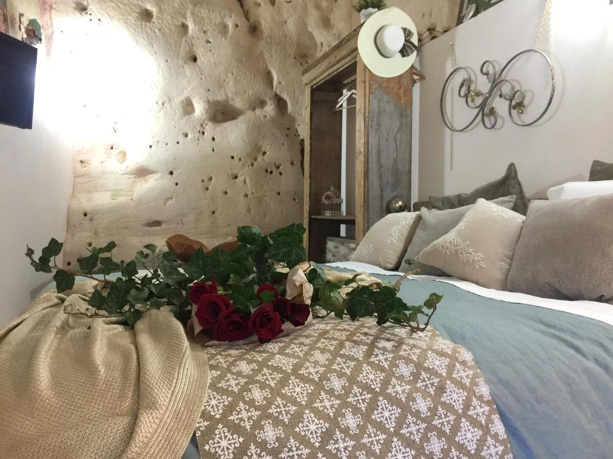 Living room, Bed in Il Geco