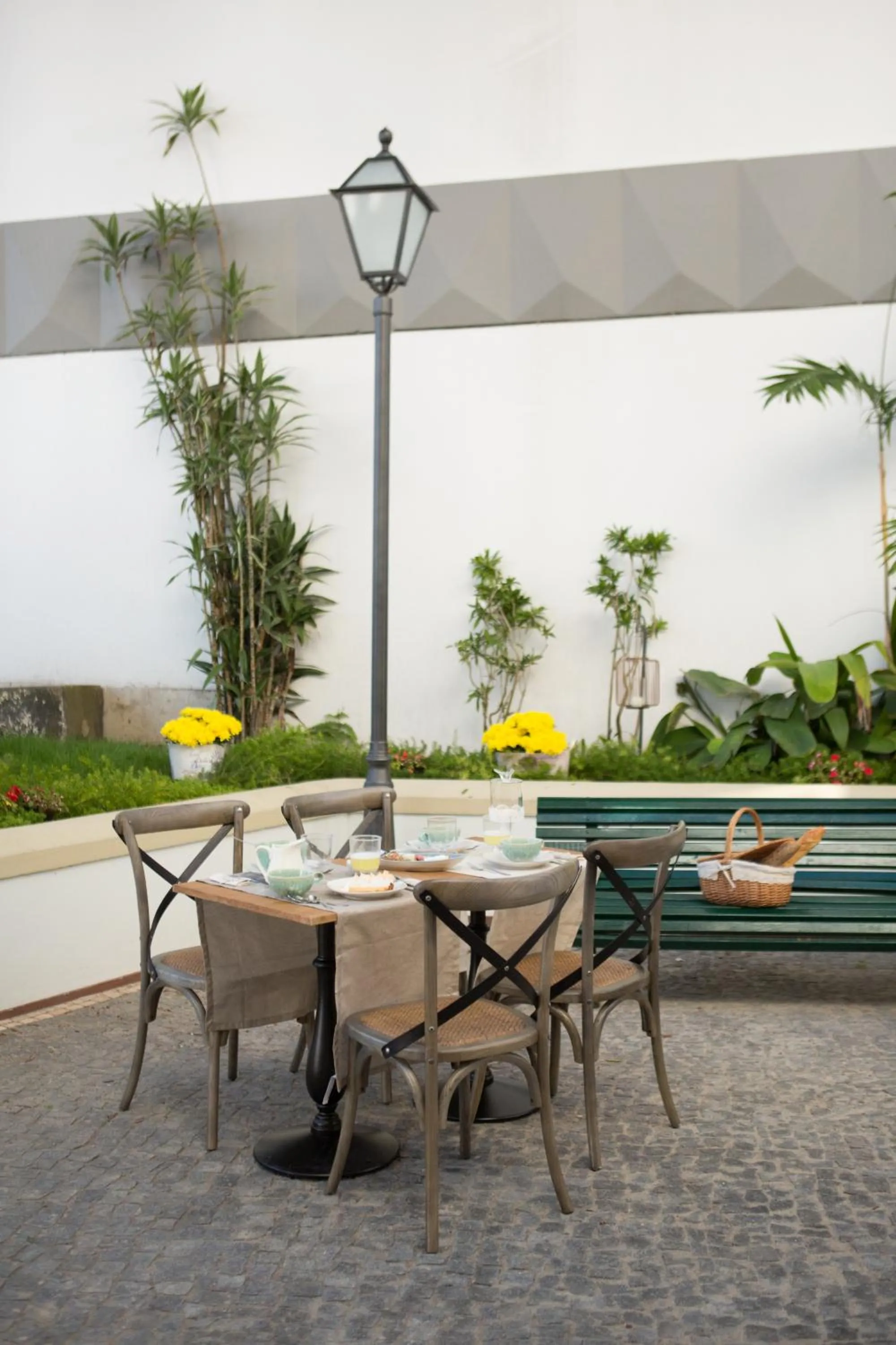 Patio in Casa das Palmeiras Charming House - Azores 1901