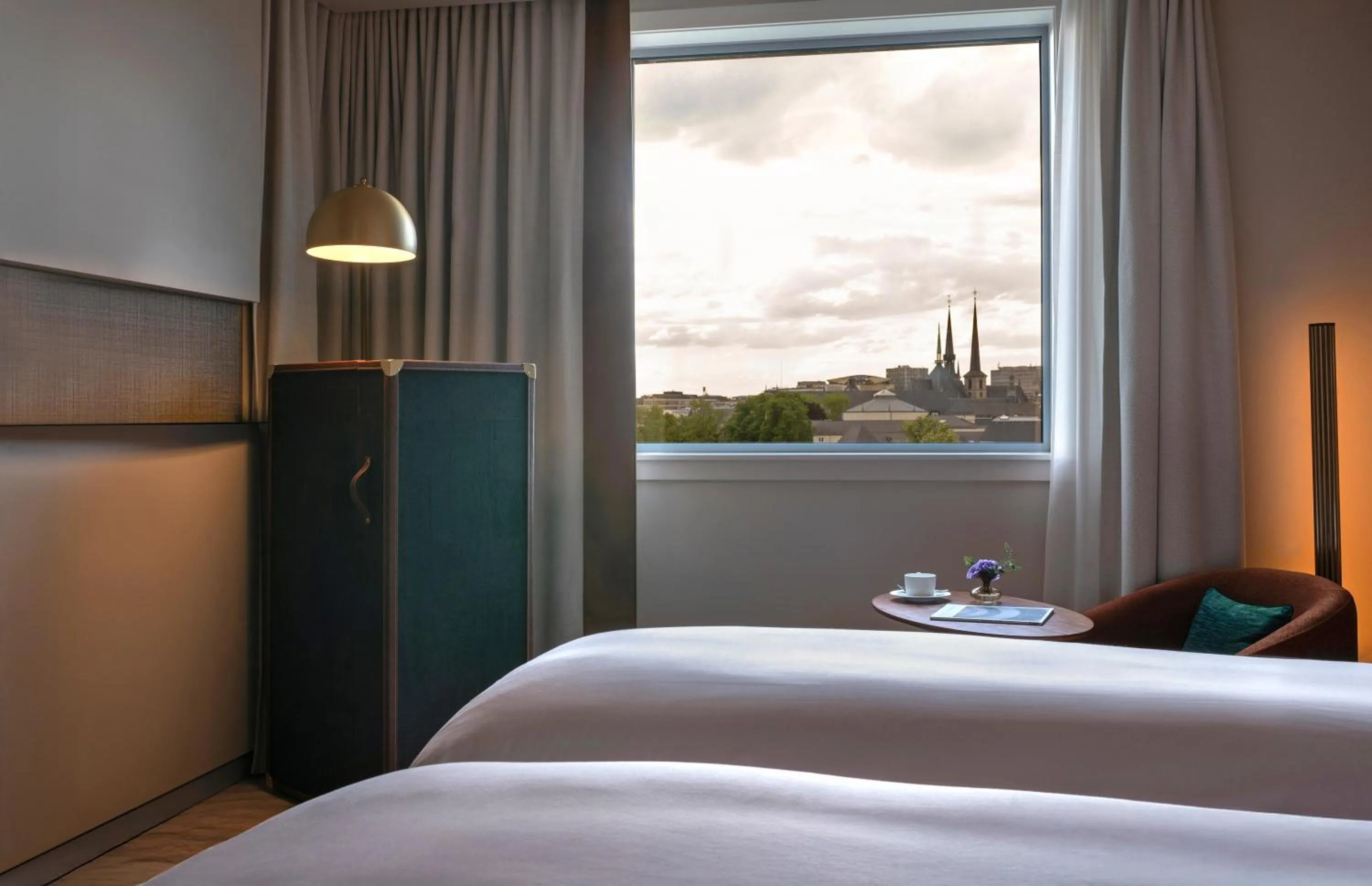 Bed in Sofitel Luxembourg Le Grand Ducal