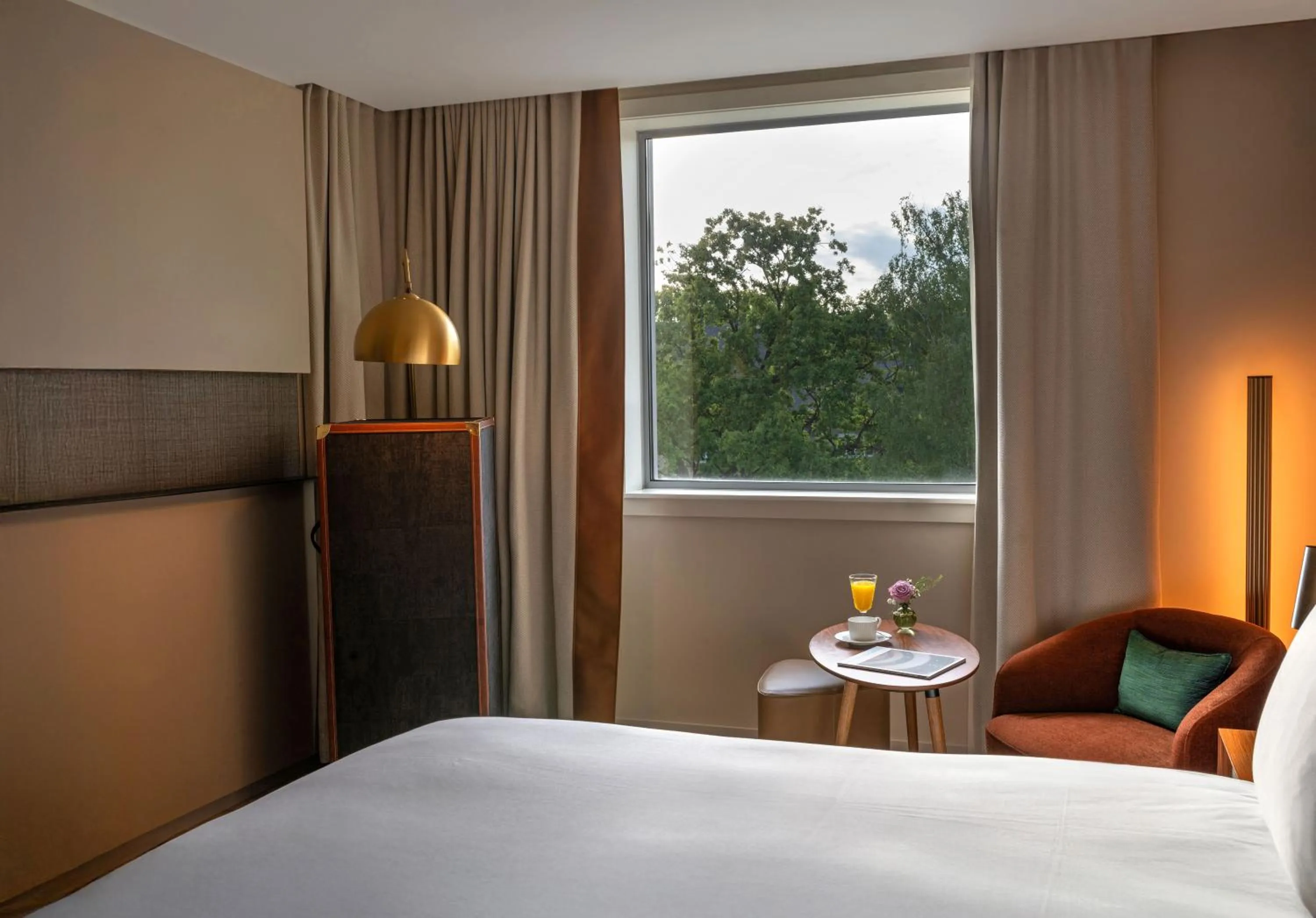 Bed in Sofitel Luxembourg Le Grand Ducal