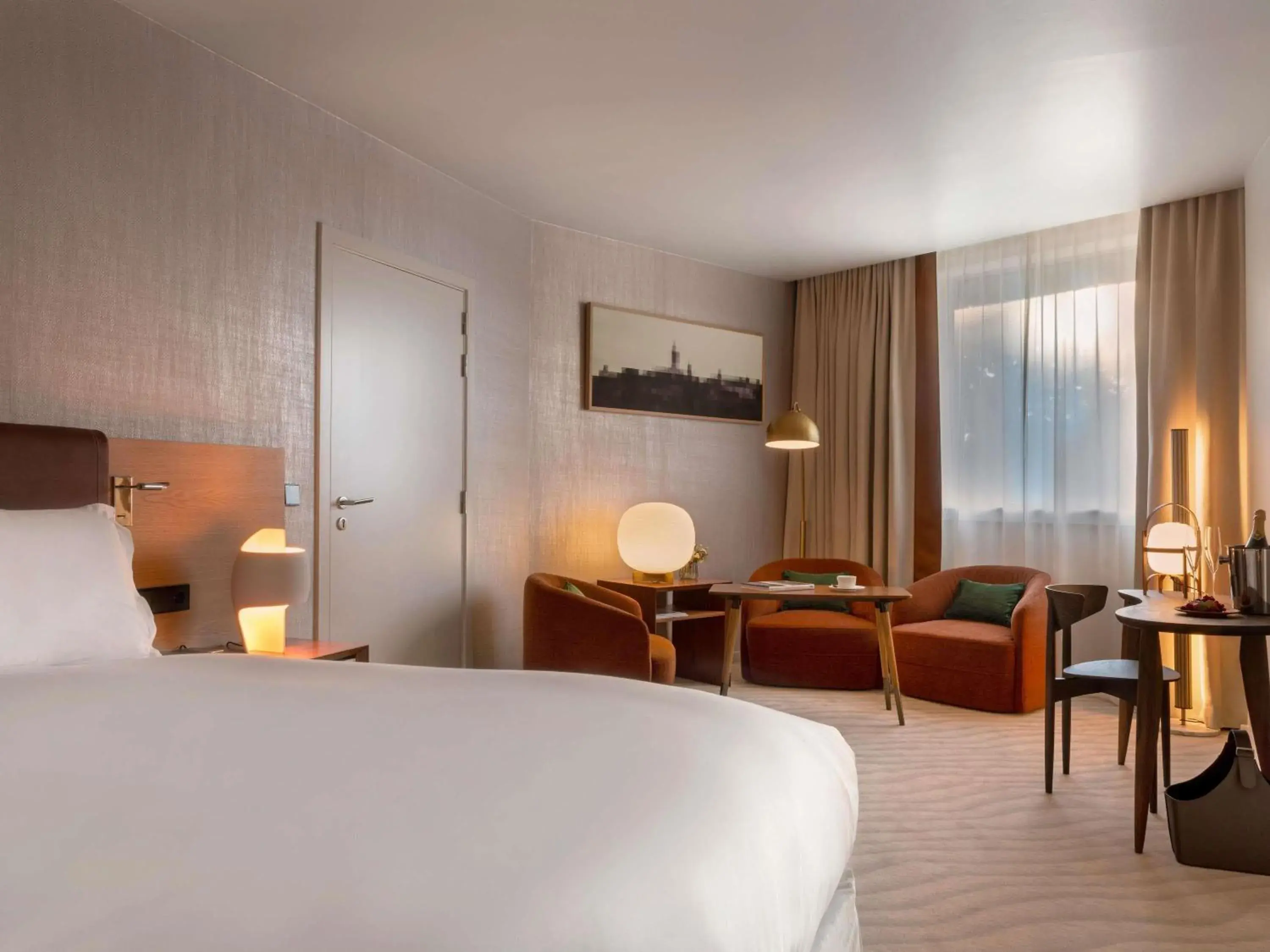 Bedroom, Bed in Sofitel Luxembourg Le Grand Ducal Bedroom, Bed in Sofitel Luxembourg Le Grand Ducal