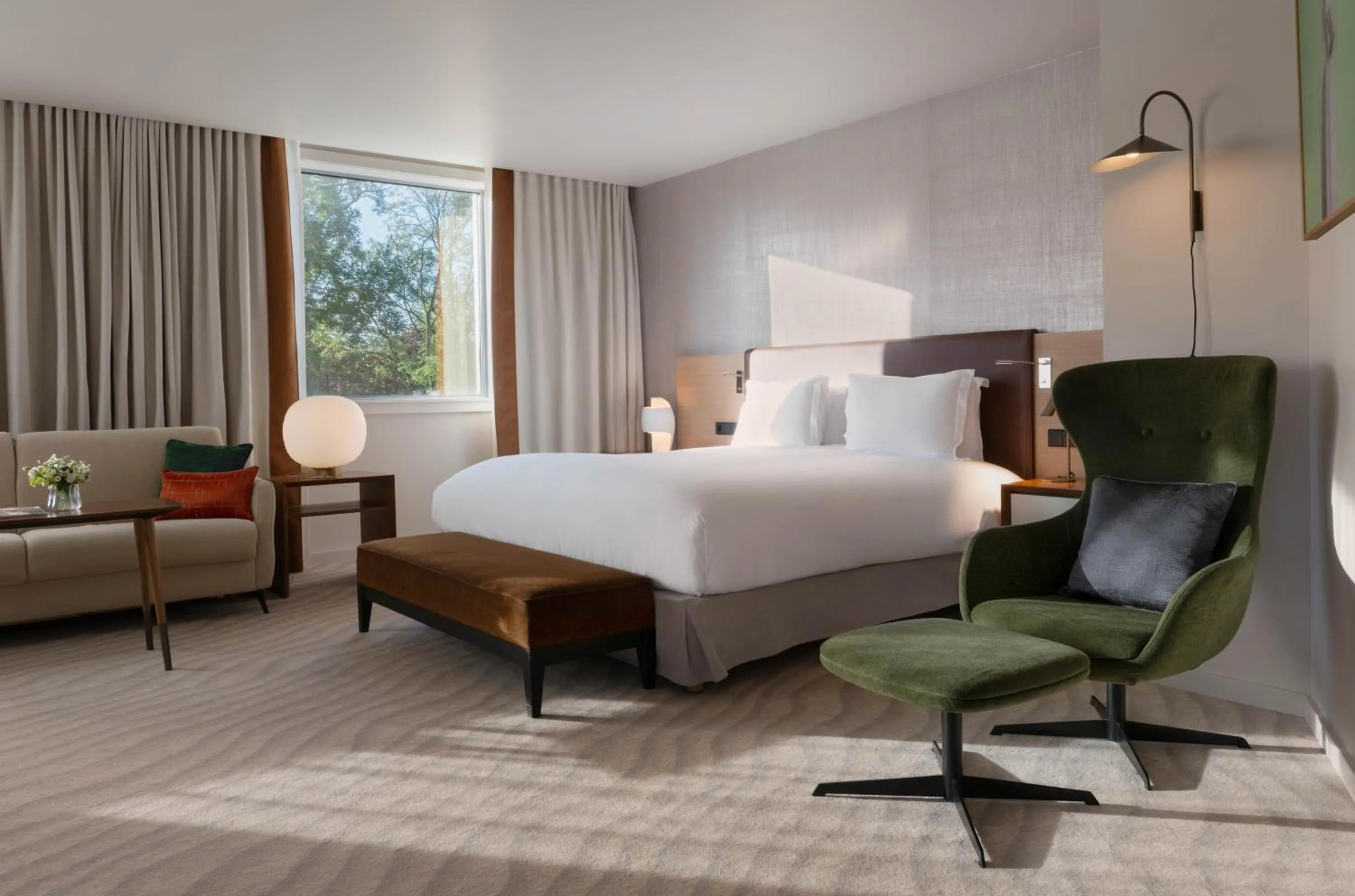 Bed in Sofitel Luxembourg Le Grand Ducal