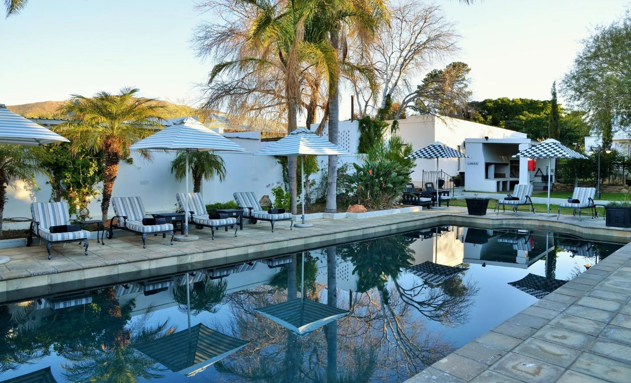 Patio in Mont d'Or Swartberg Hotel