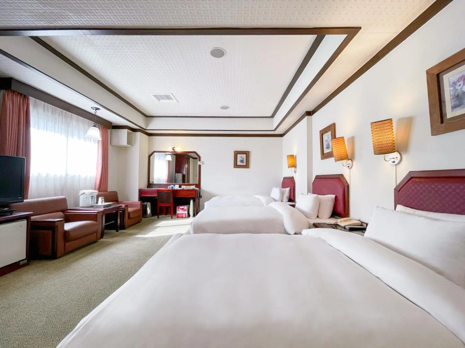 Bed in Guide Hotel Changhua Jhongjheng