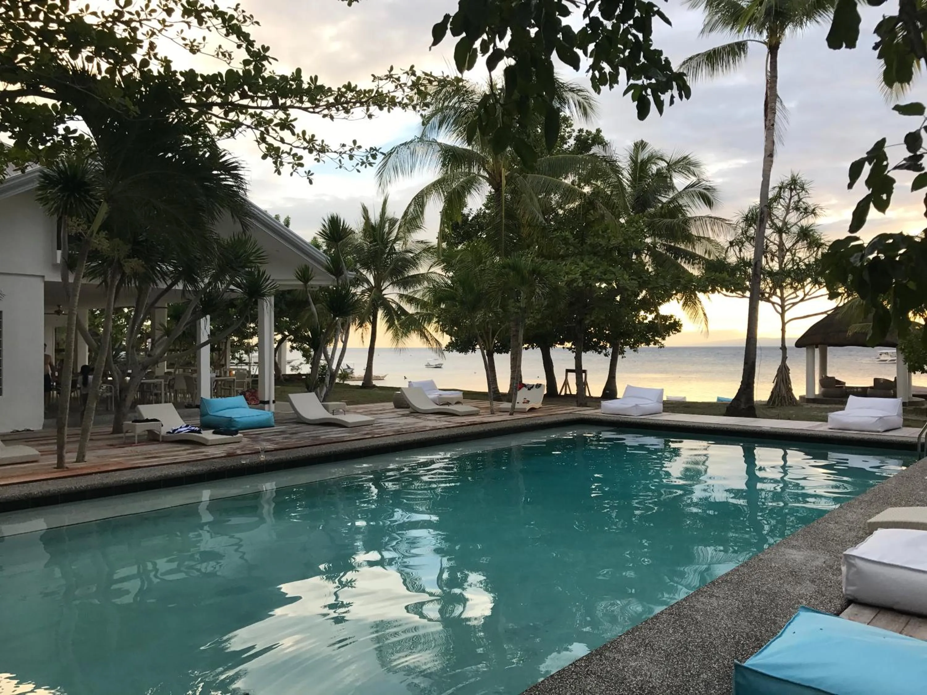 Swimming pool in Cabilao Sanctuary Beach & Dive Resort