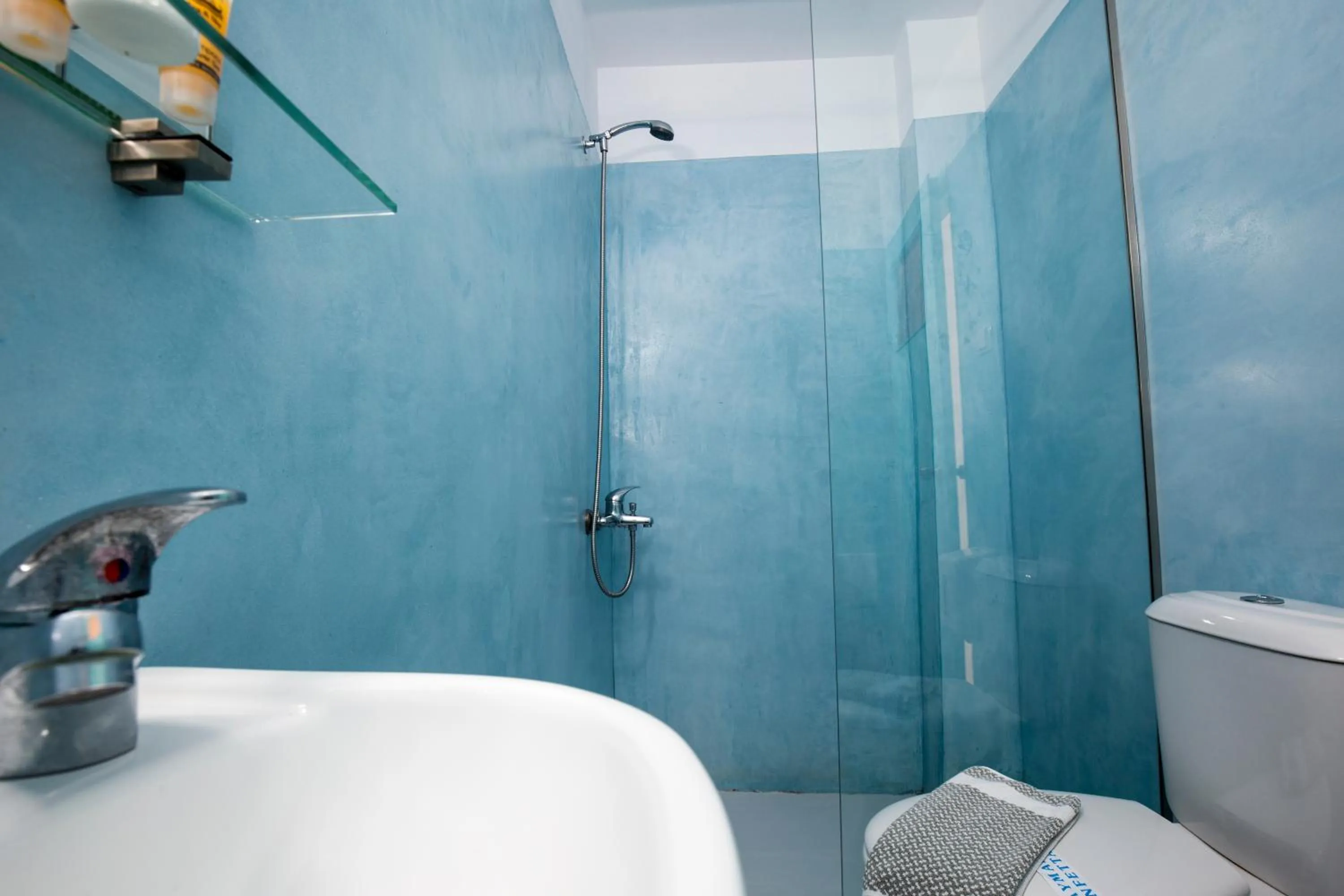 Bathroom in Kissamia - Self Check In Only - Next to Night Clubs