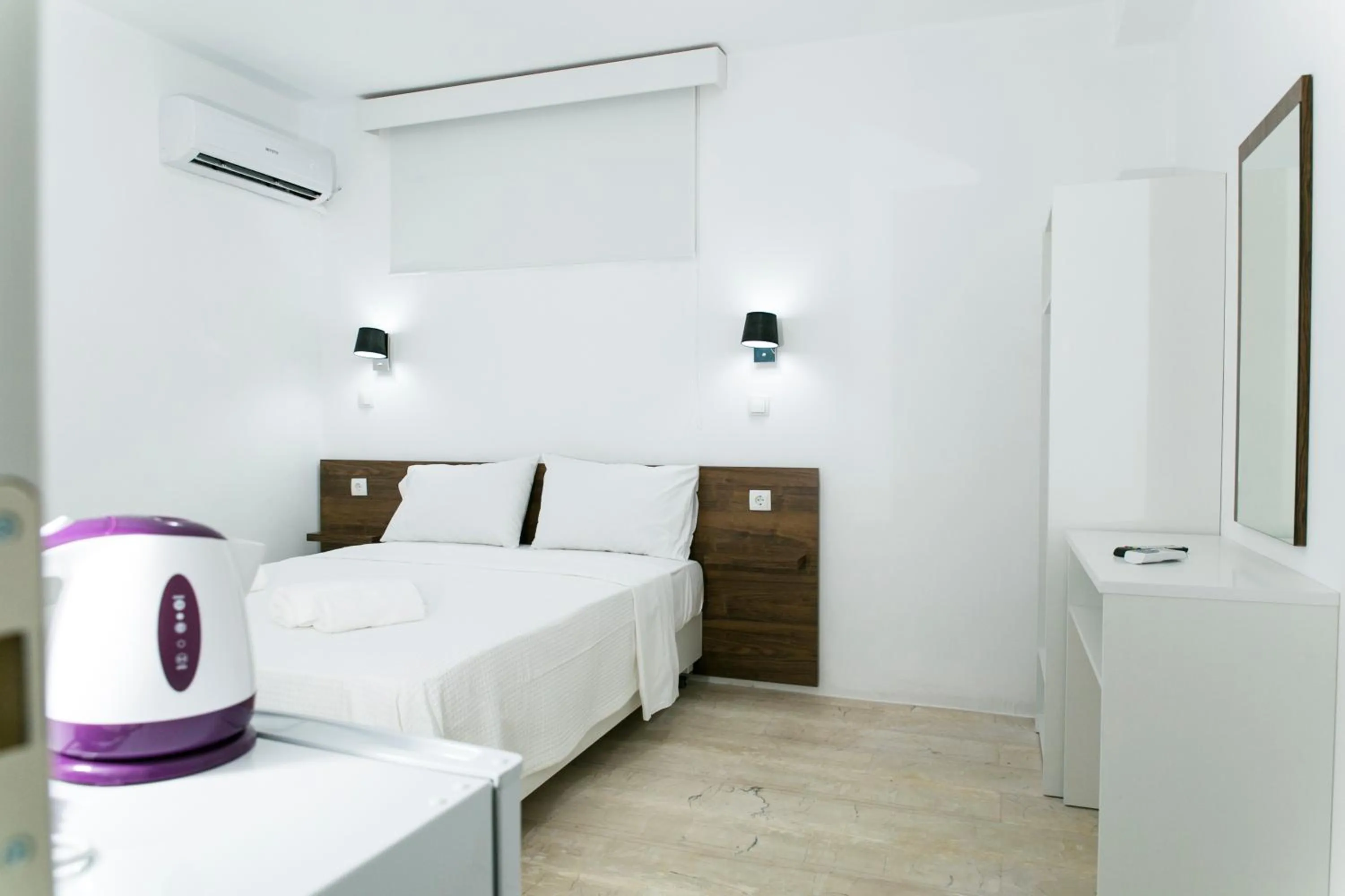 Bedroom, Bed in Kissamia - Self Check In Only - Next to Night Clubs