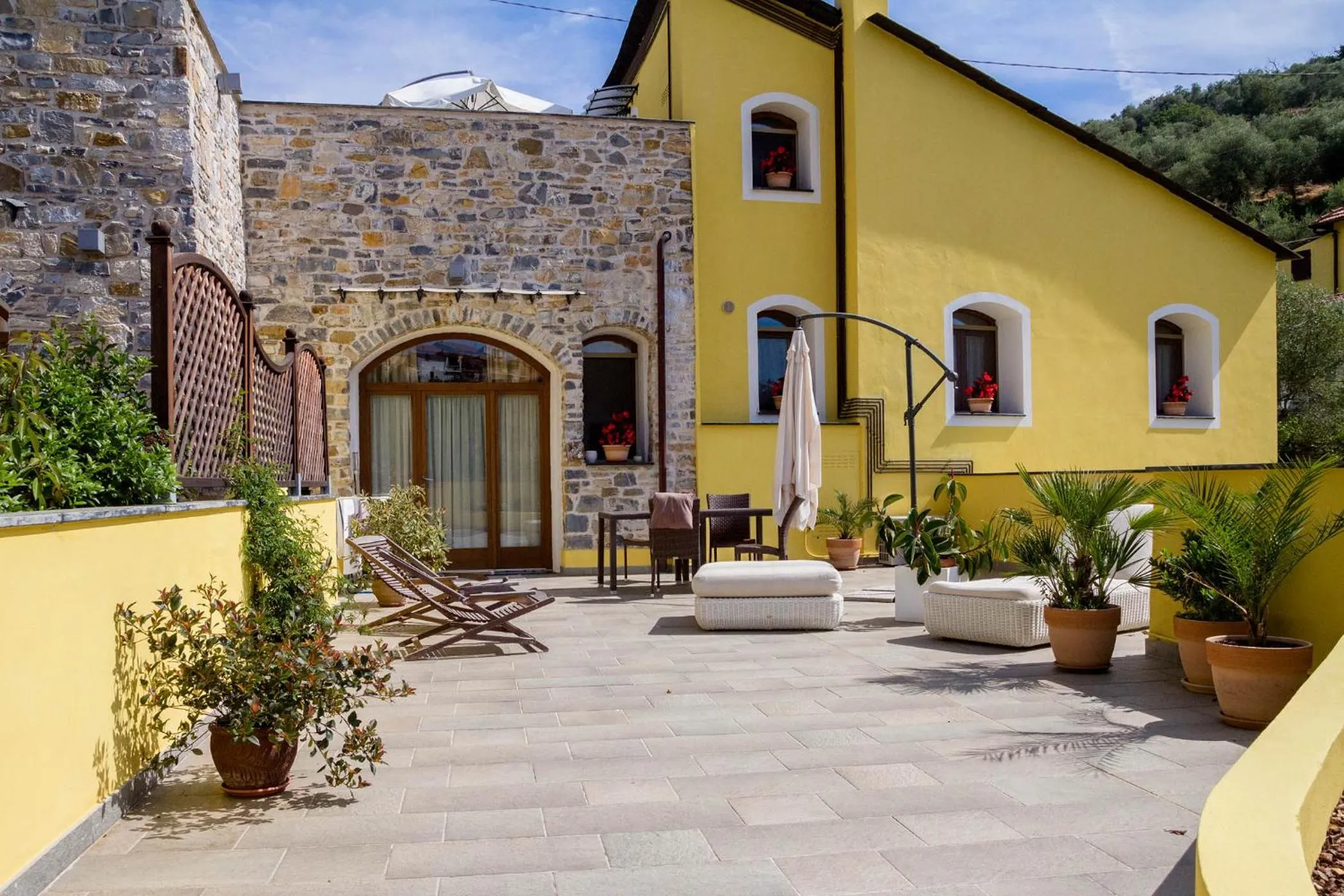 Balcony/Terrace in Appartamenti Antico Frantoio Doria
