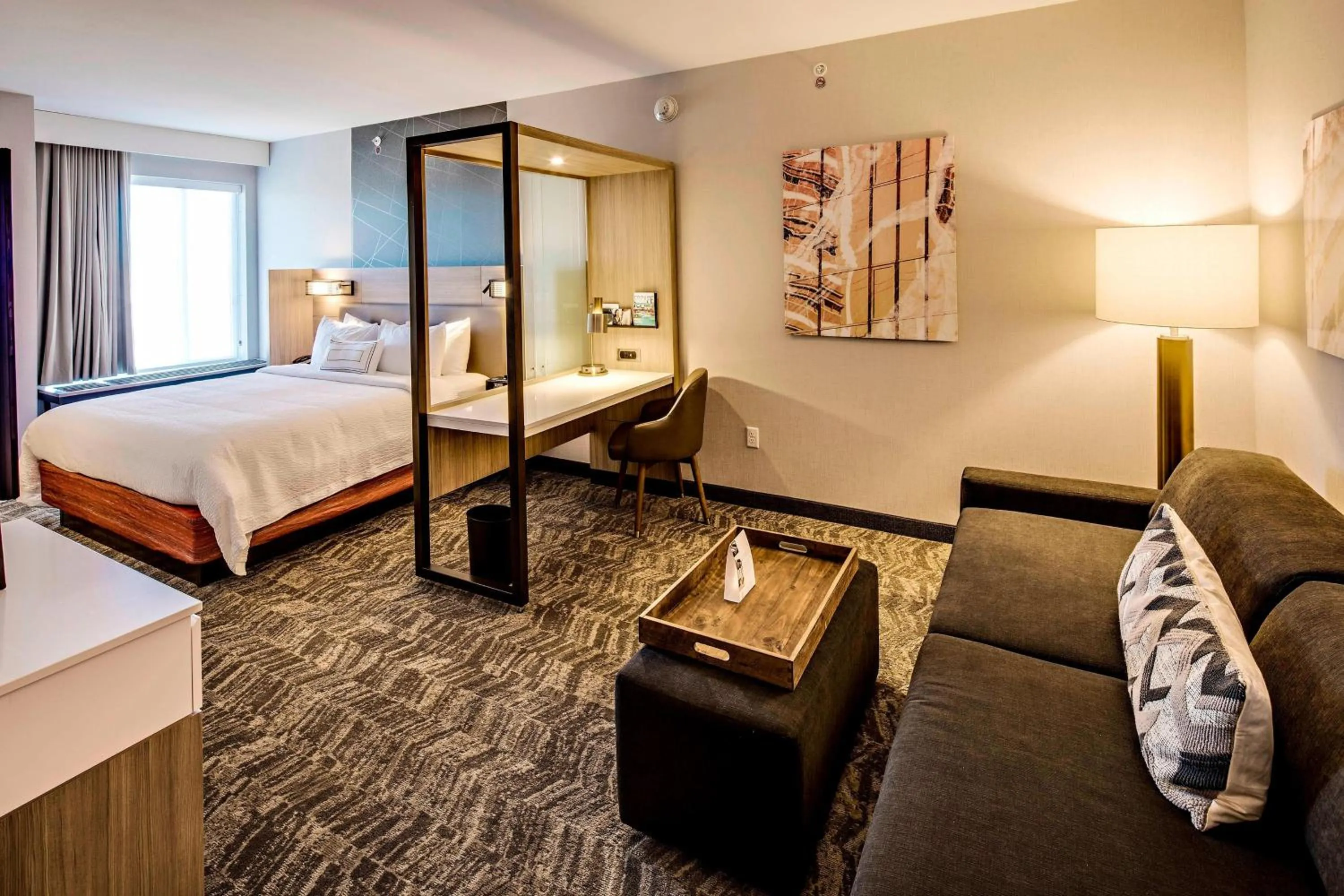 Bedroom, Bed in SpringHill Suites by Marriott Dayton Vandalia