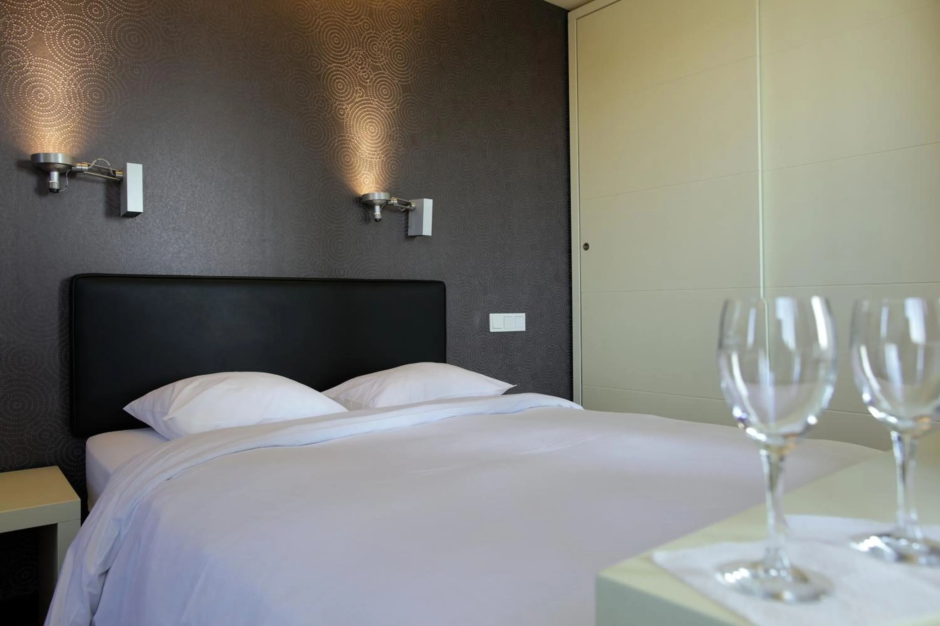 Bed in Hotel Olivier