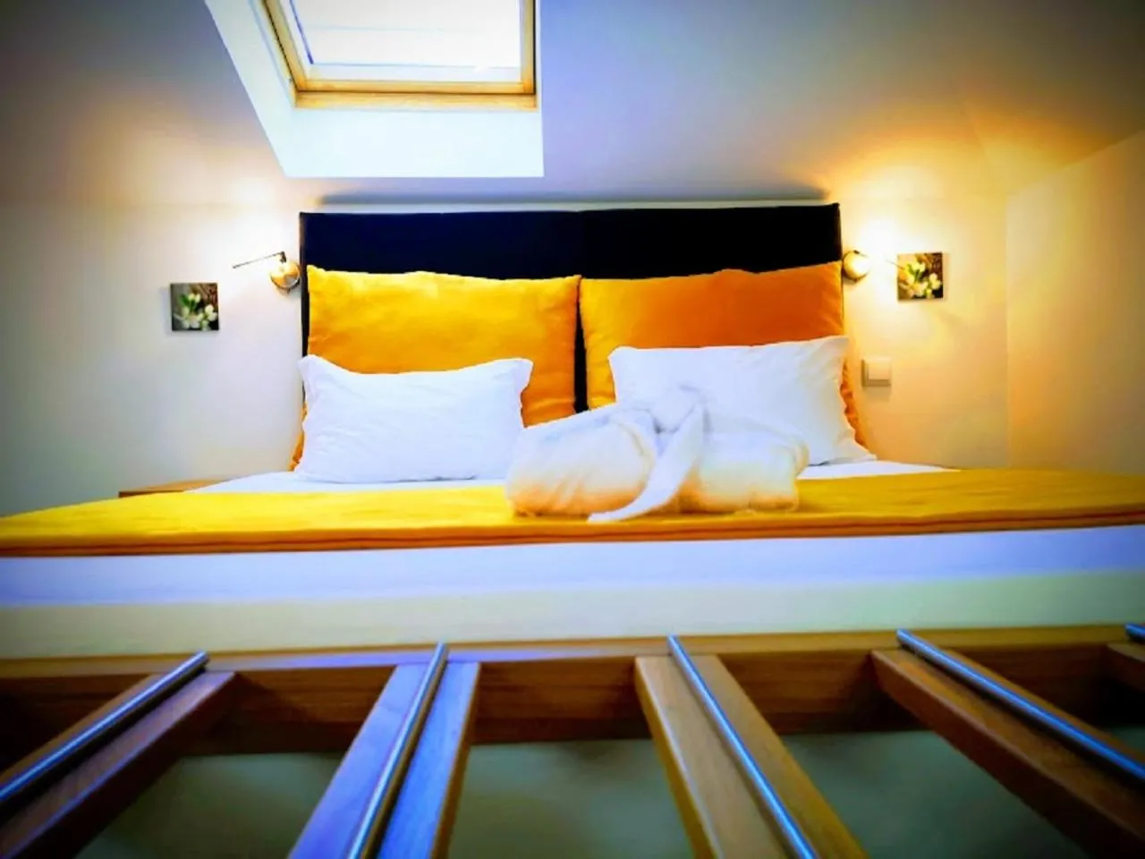 Bed in Casa dos Avós Apartments