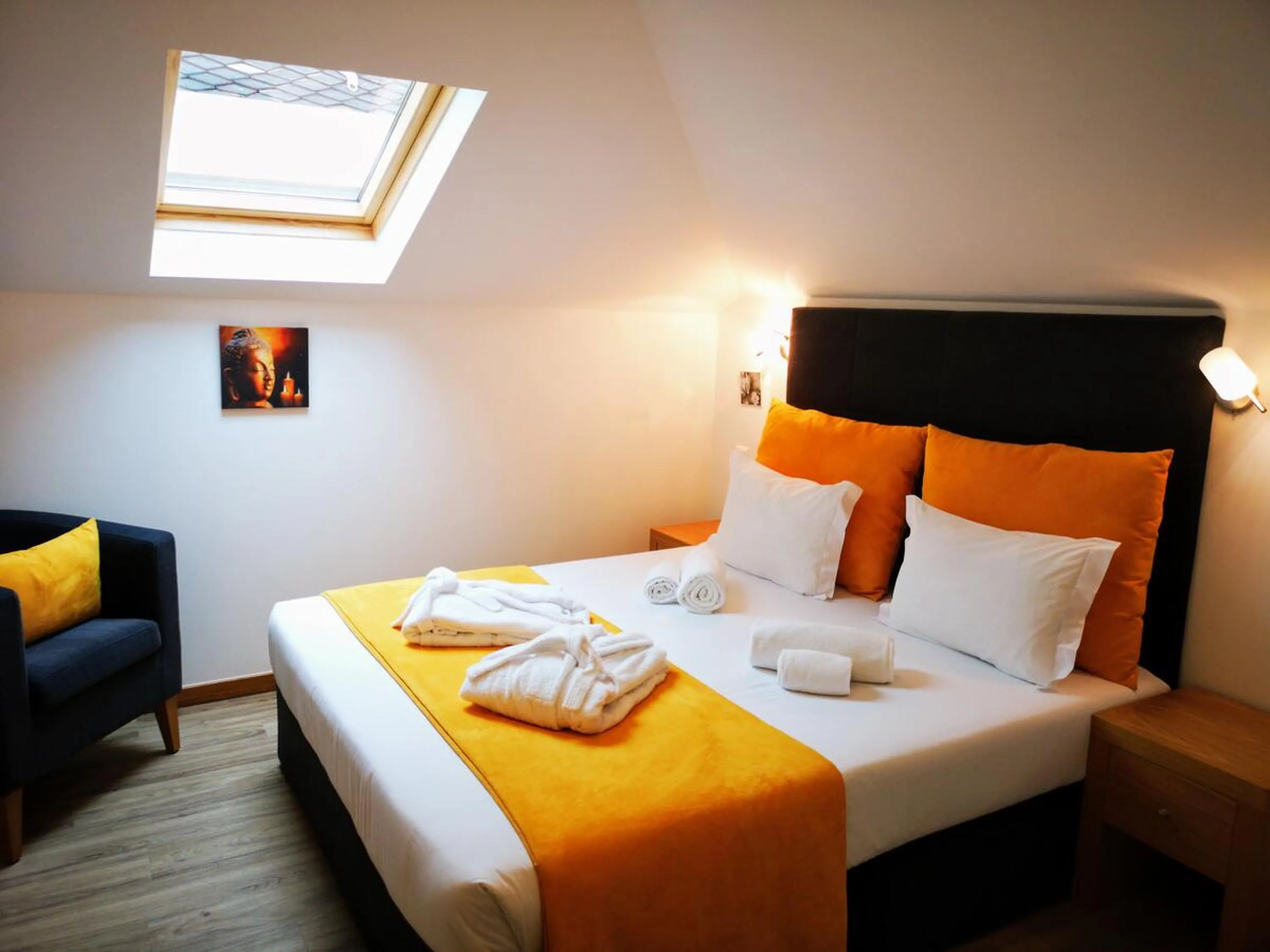 Bed in Casa dos Avós Apartments