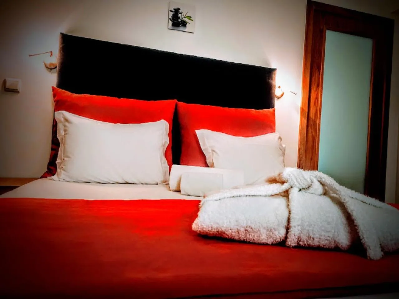 Bed in Casa dos Avós Apartments