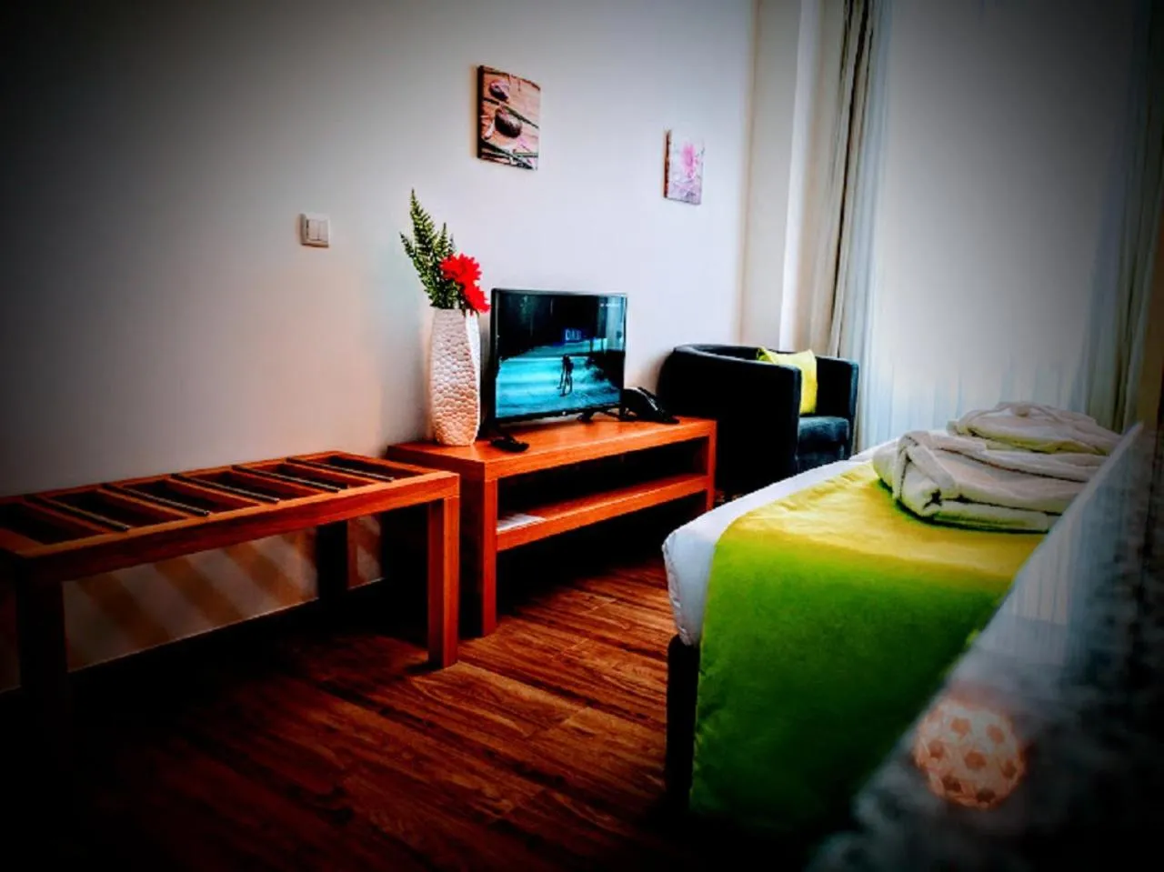 Bed in Casa dos Avós Apartments