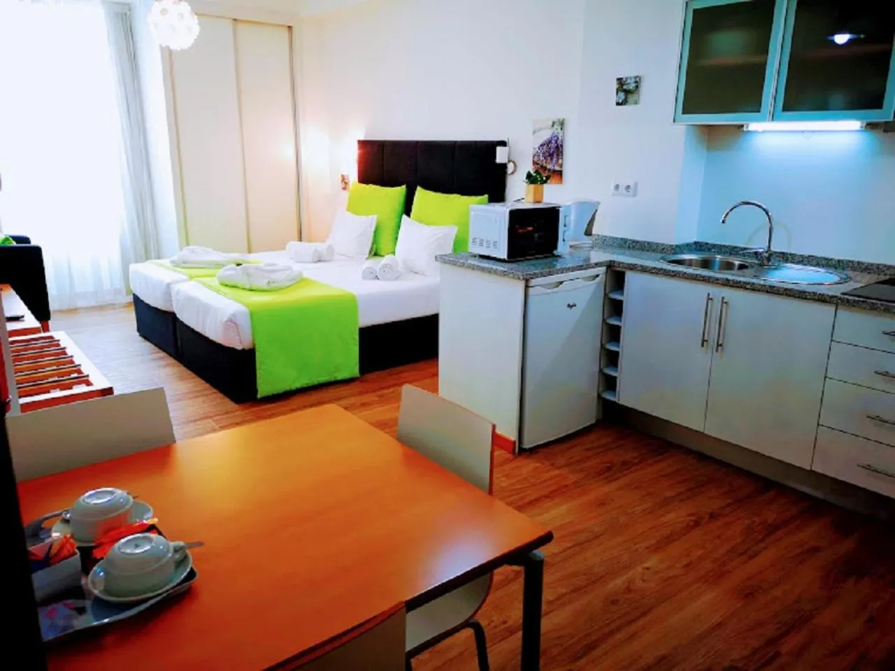 Bed in Casa dos Avós Apartments