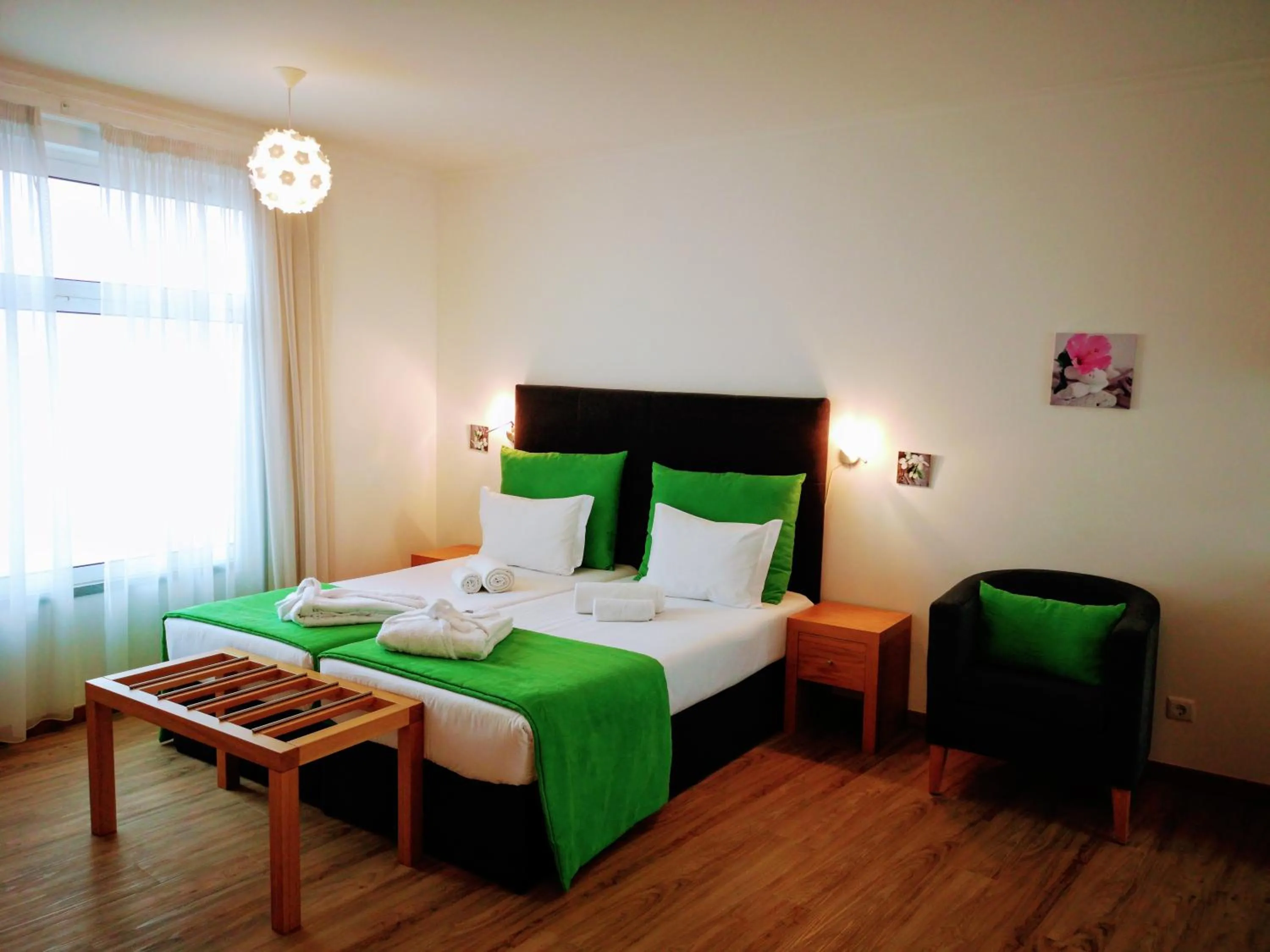 Bed in Casa dos Avós Apartments