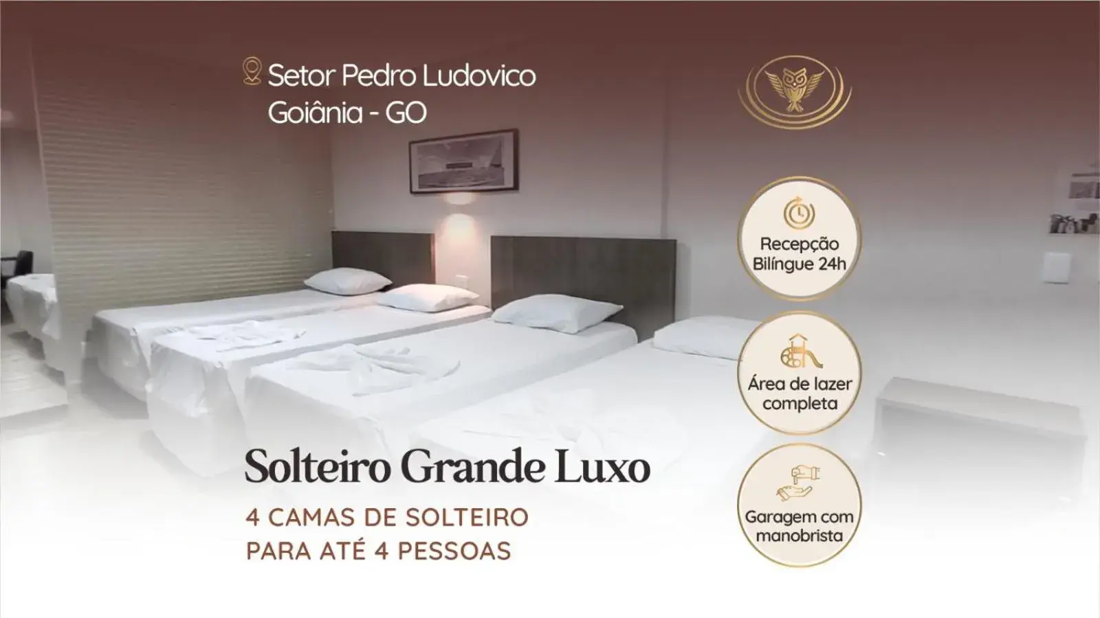 Quadruple Room in Coruja Imob - Flat Crystal Place Quadruple Room in Coruja Imob - Flat Crystal Place