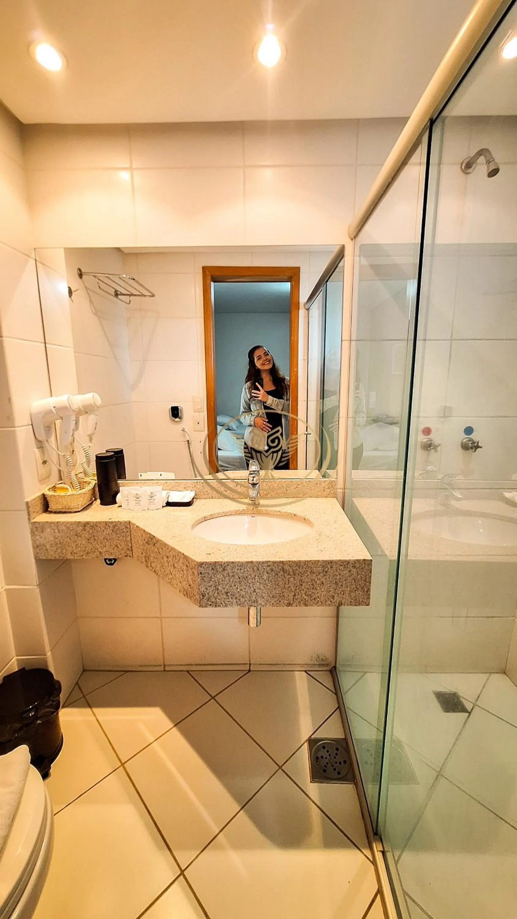 Bathroom in Coruja Imob - Flat Crystal Place