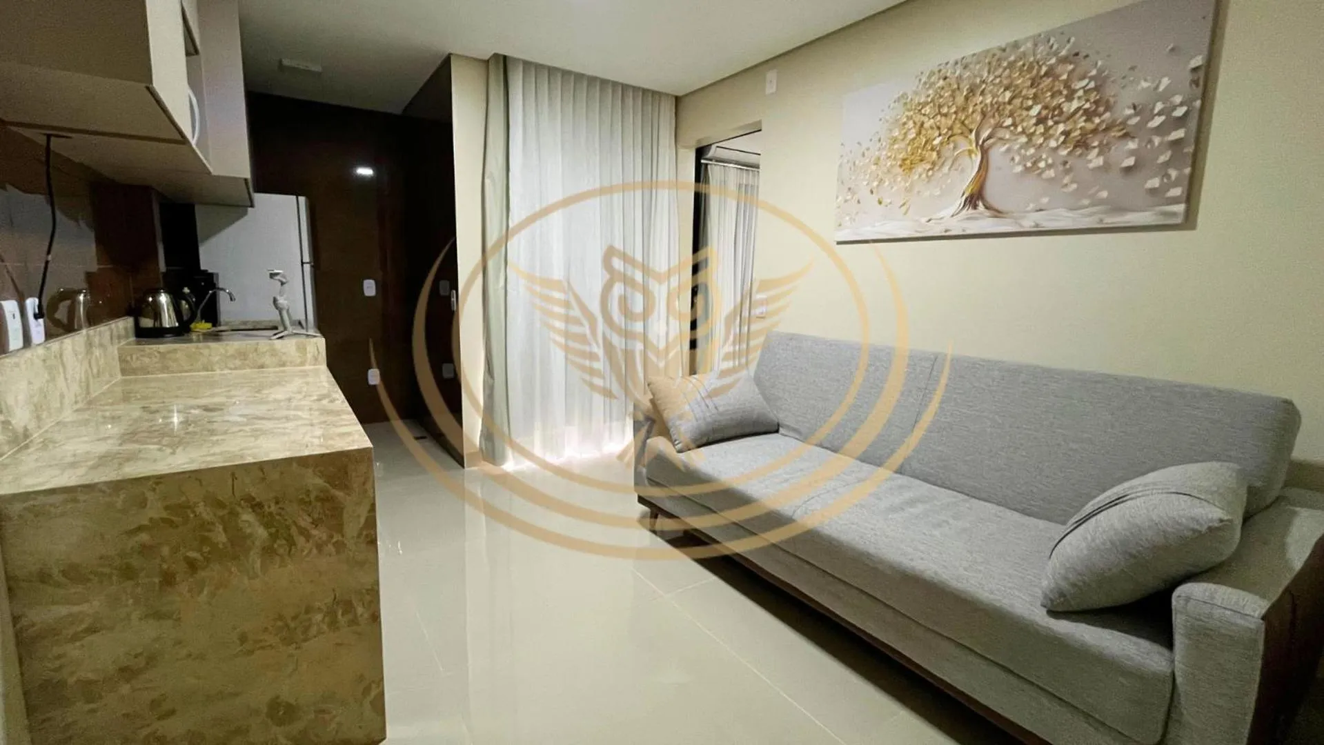 Living room in Coruja Imob - Flat Crystal Place