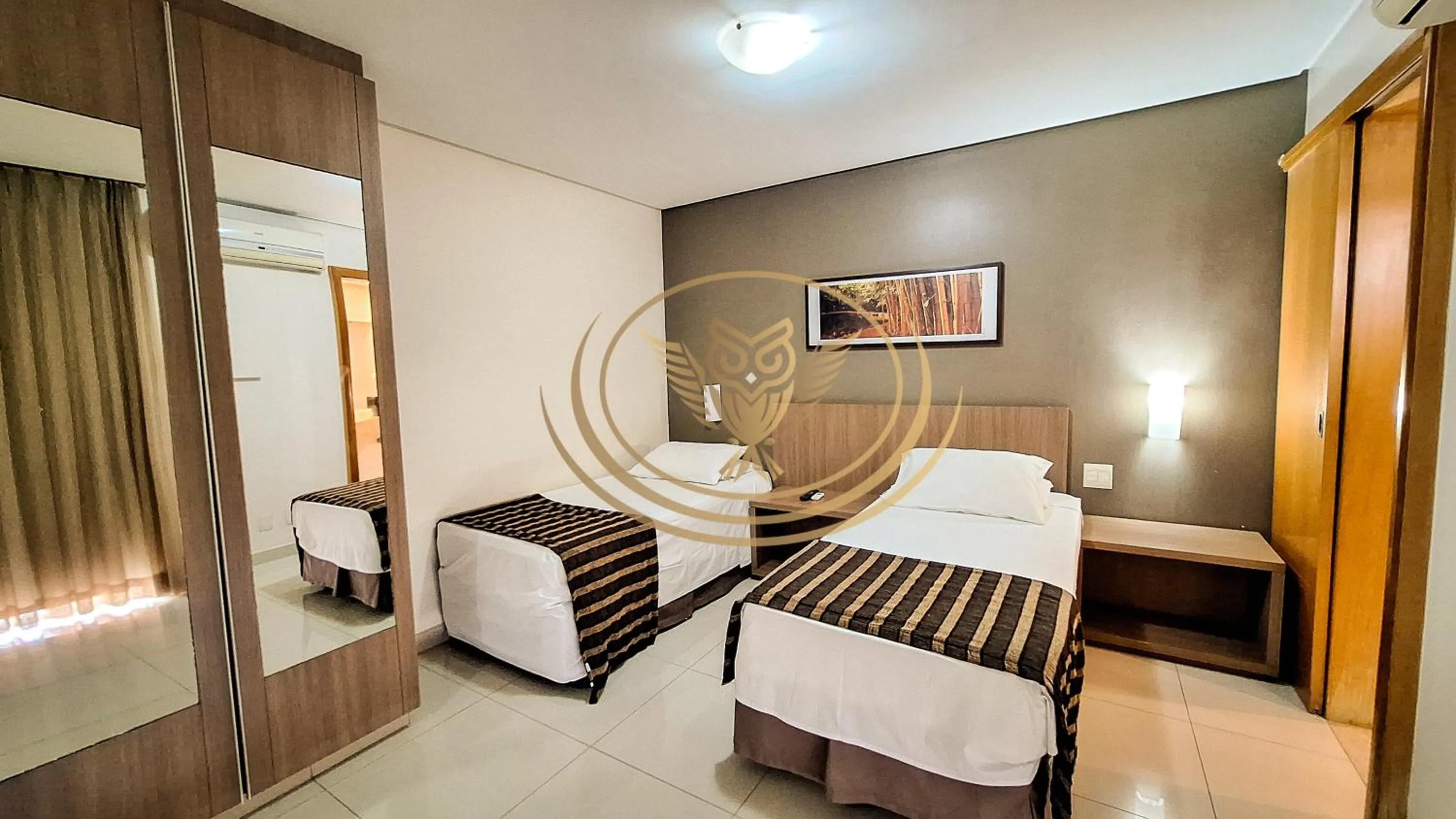 Bedroom, Bed in Coruja Imob - Flat Crystal Place